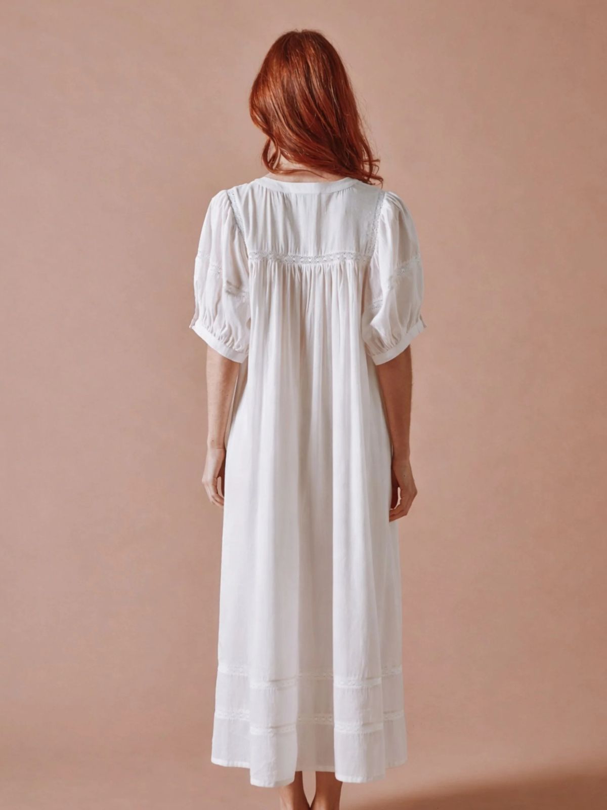 Iris Fashion - EMILE & IDA - Daniela Voile Long Dress - Cream