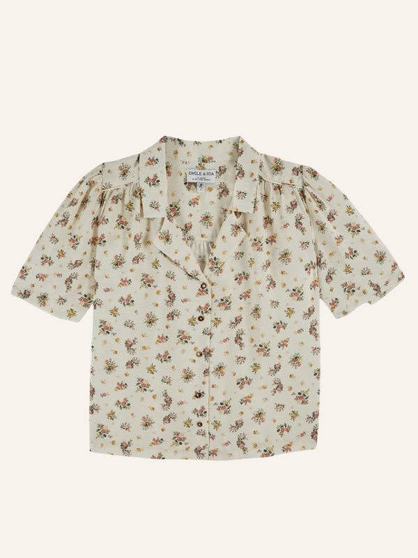 Debora Floral Shirt - Ecru