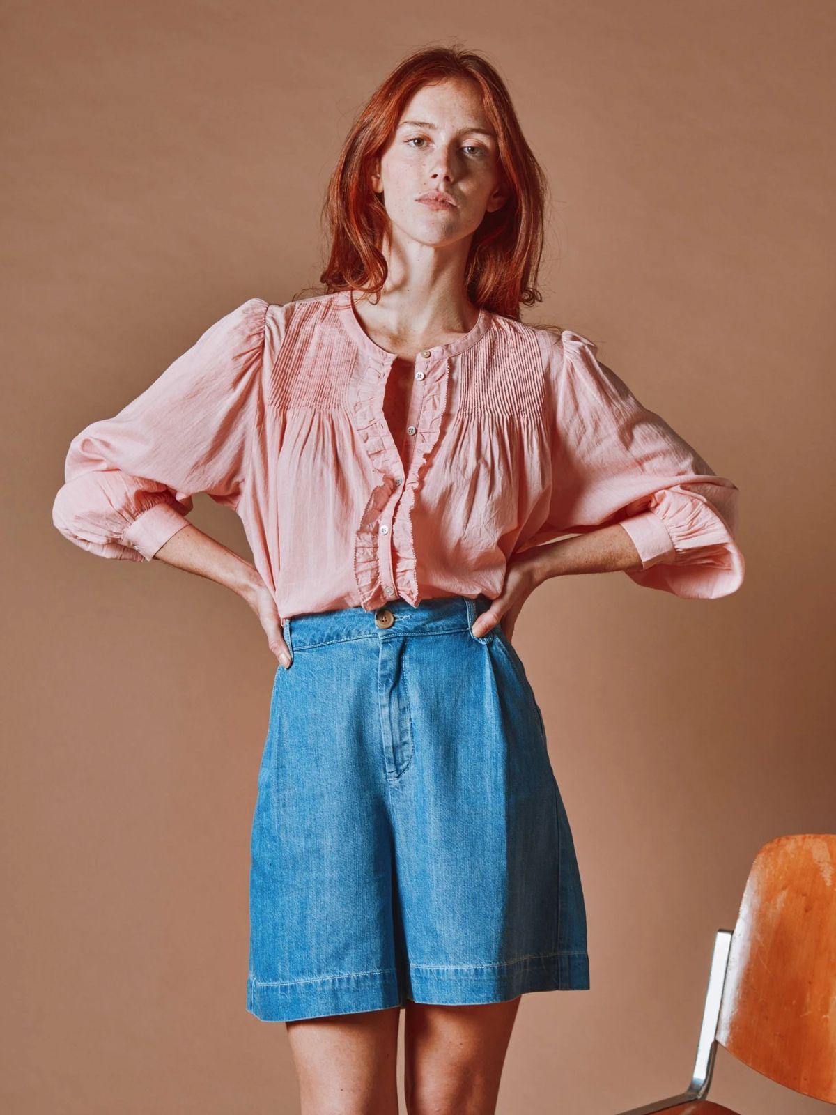 Derek  Bermuda Shorts - Bleached Denim