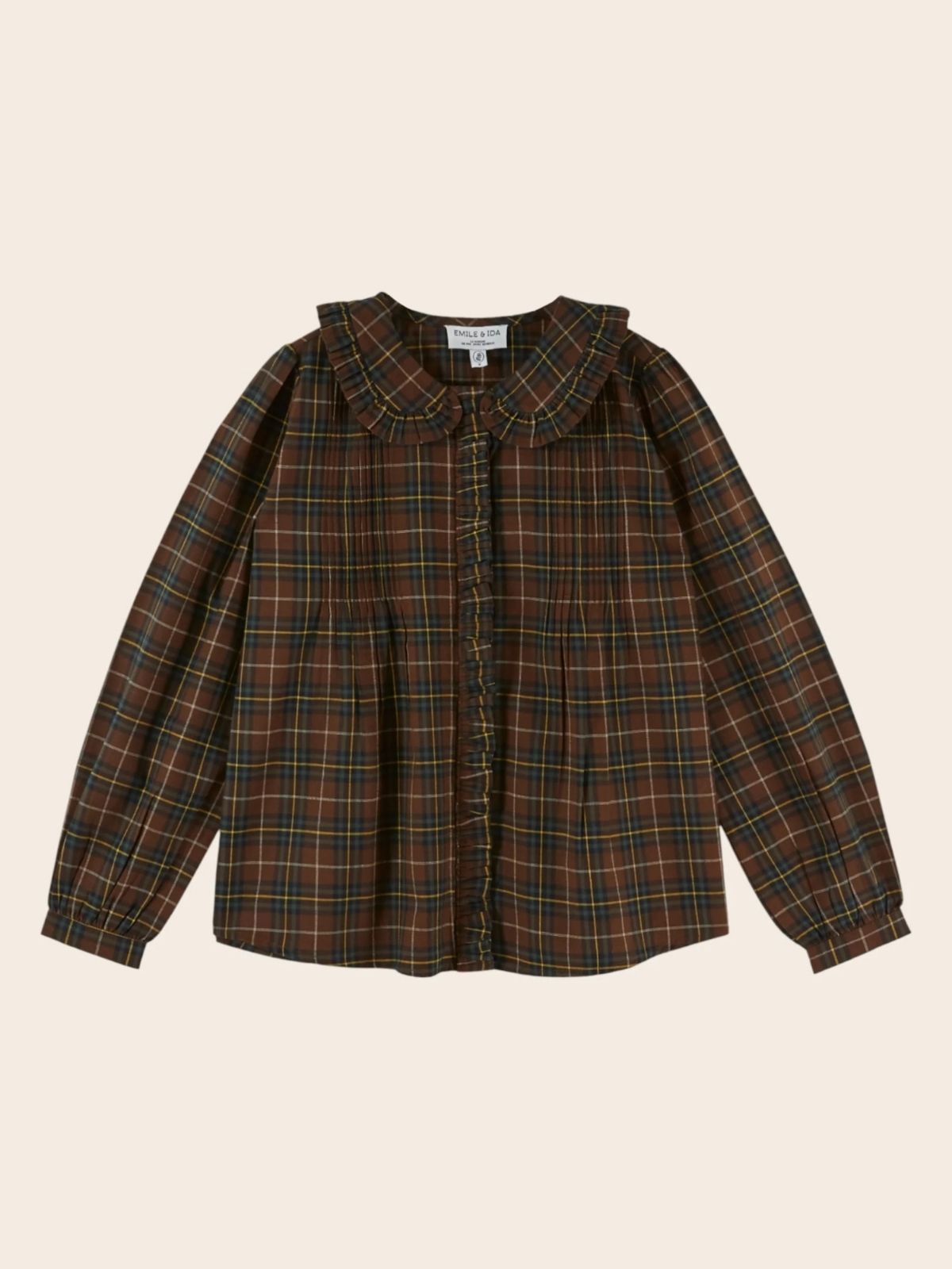 Eboto Collar Blouse - Brown