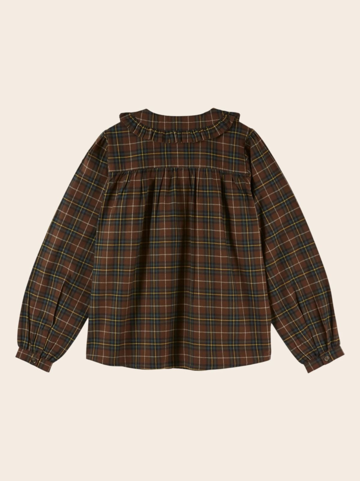 Eboto Collar Blouse - Brown