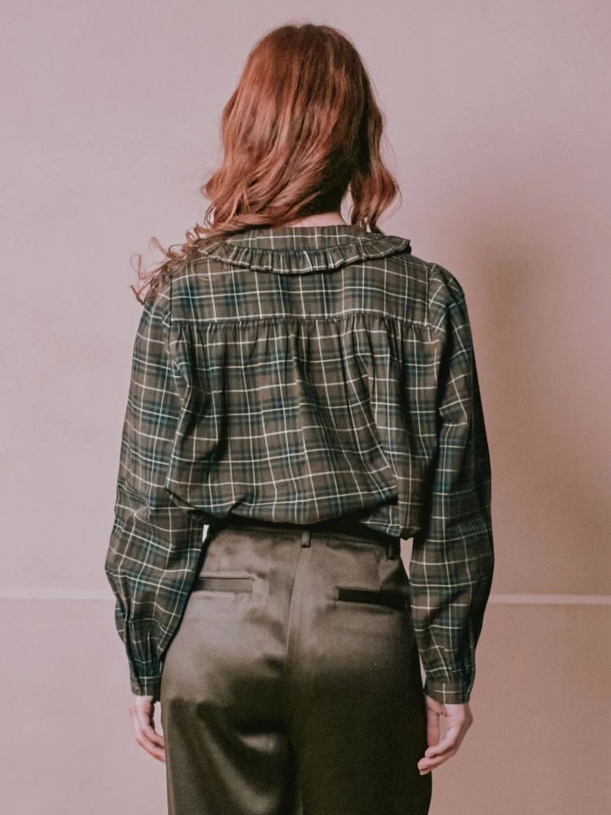 Eboto Collar Blouse - Brown