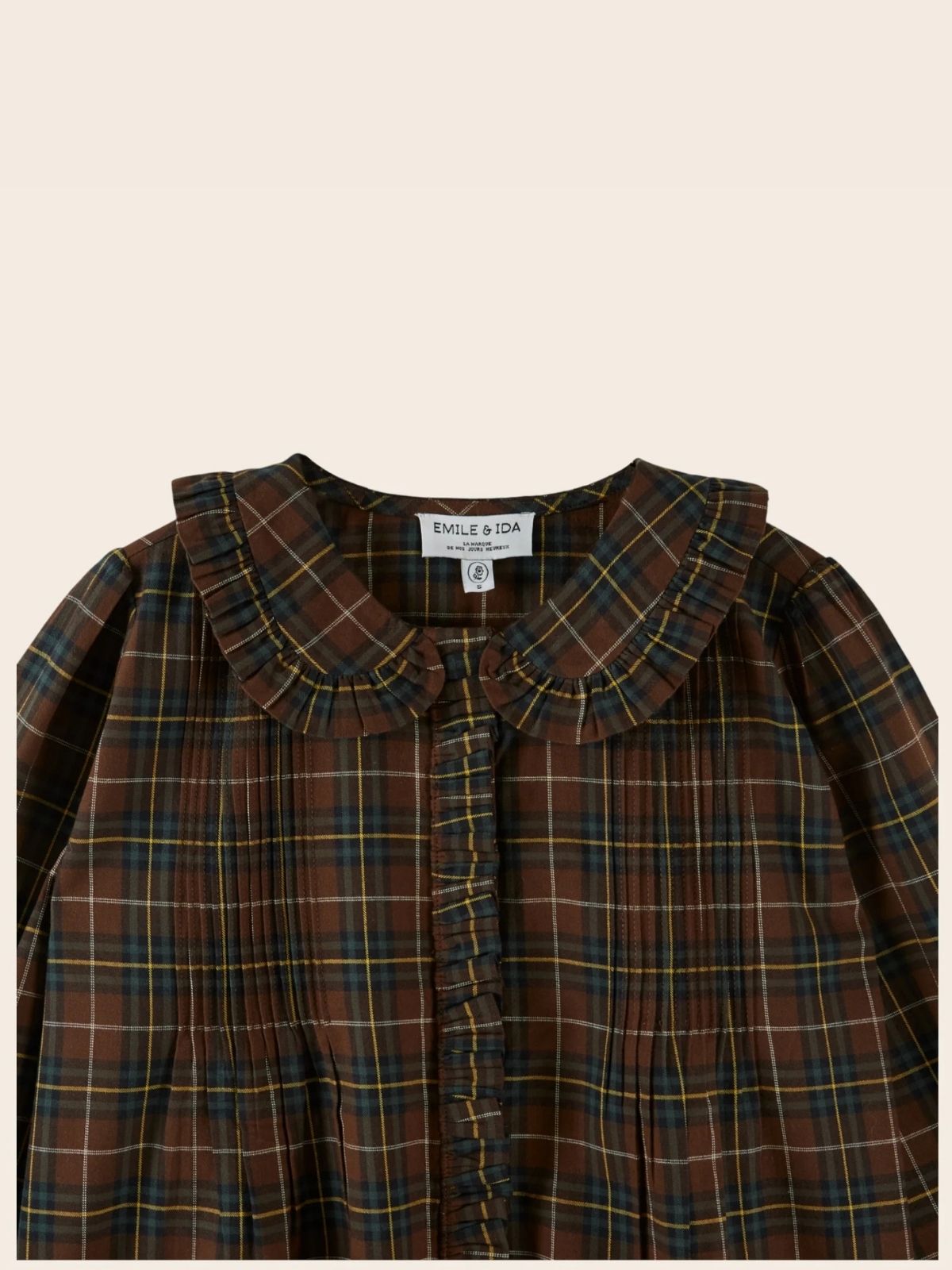 Eboto Collar Blouse - Brown