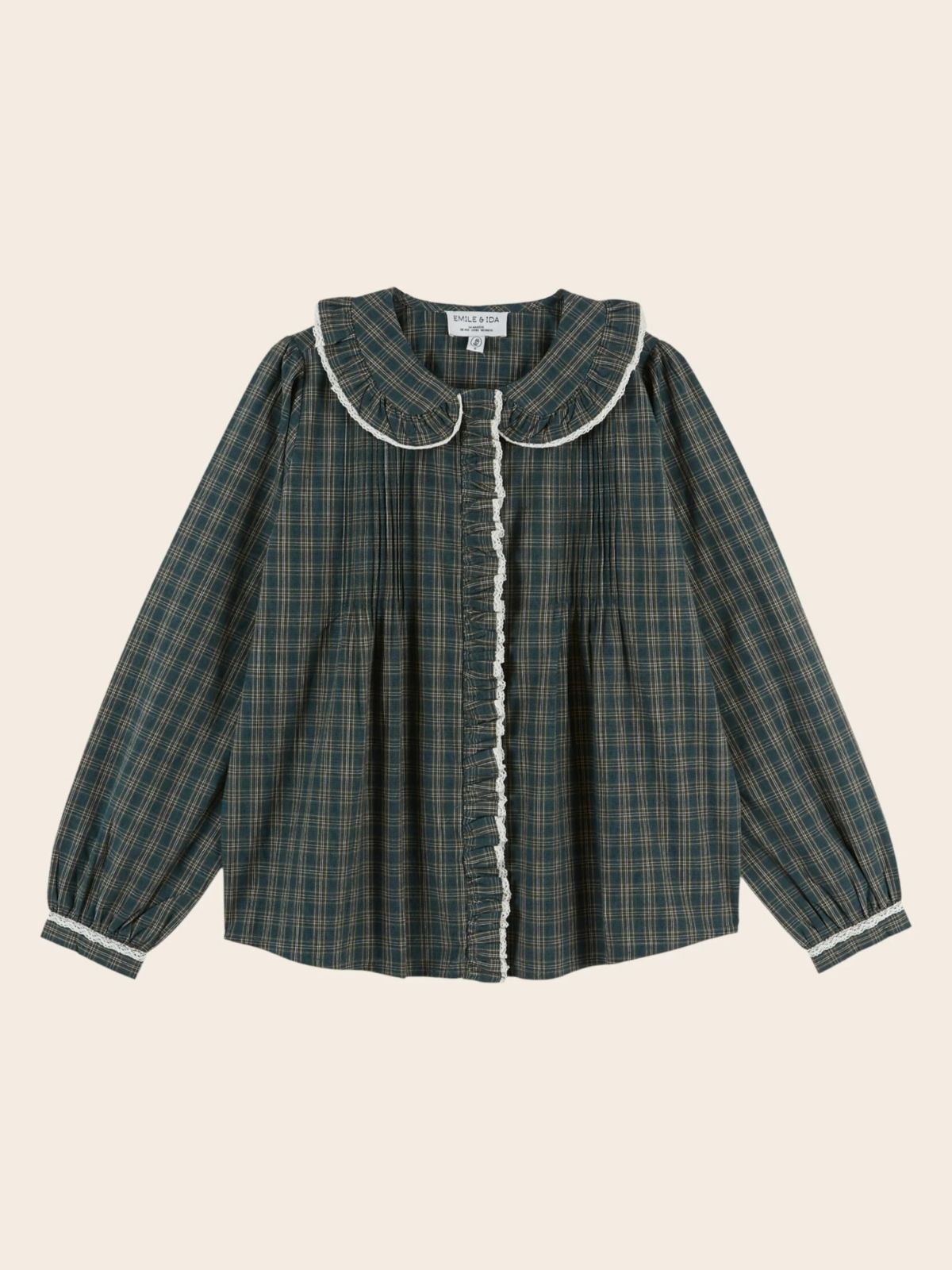 Eboto Collar Blouse - Green