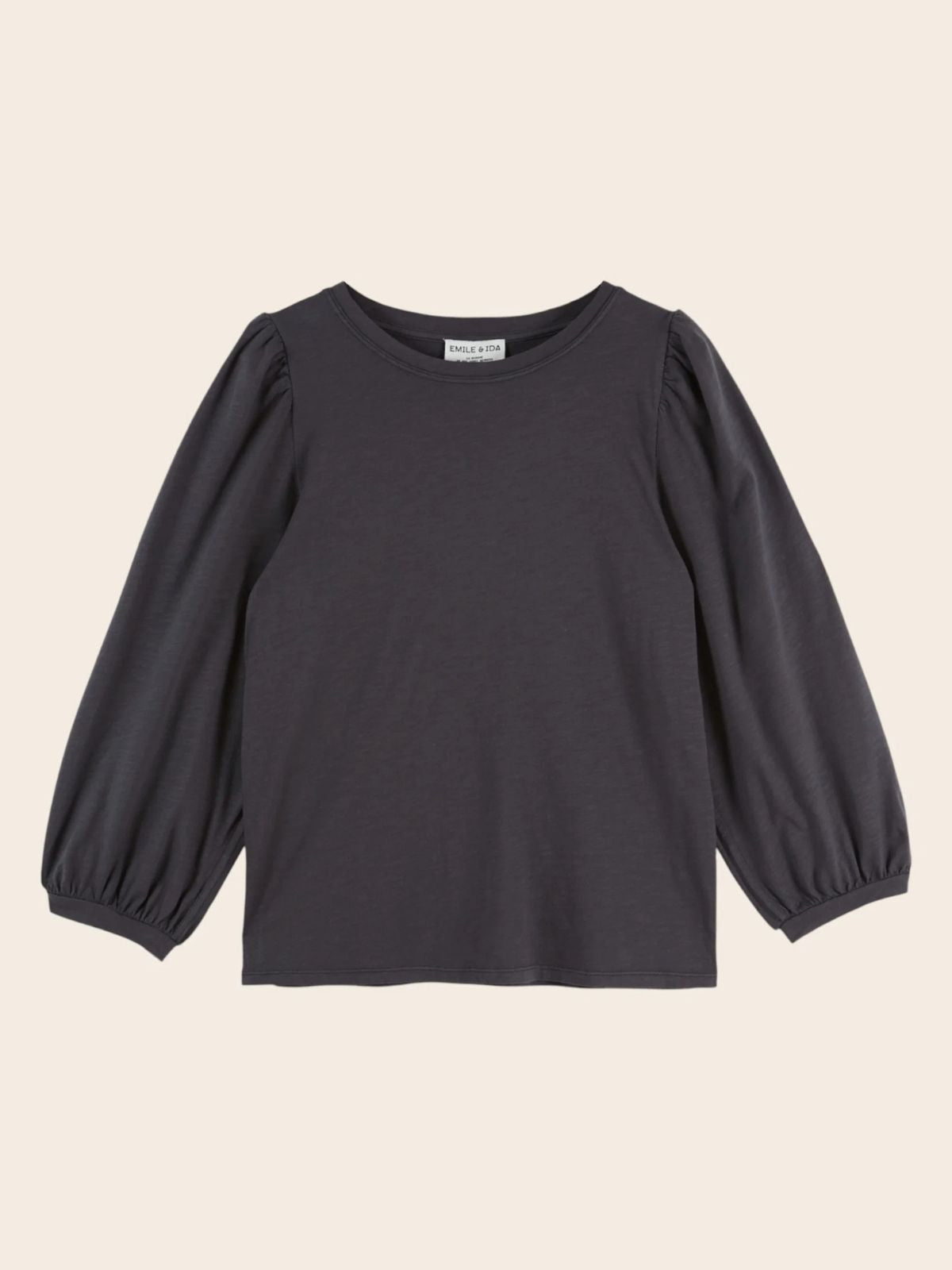Ecayda Long Sleeve Top - Charcoal