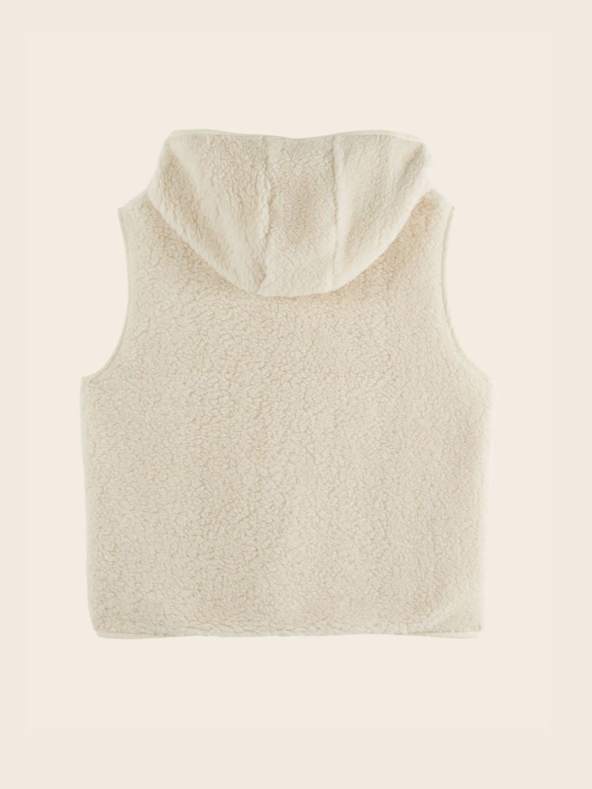 Eclat Hooded Vest - Ecru