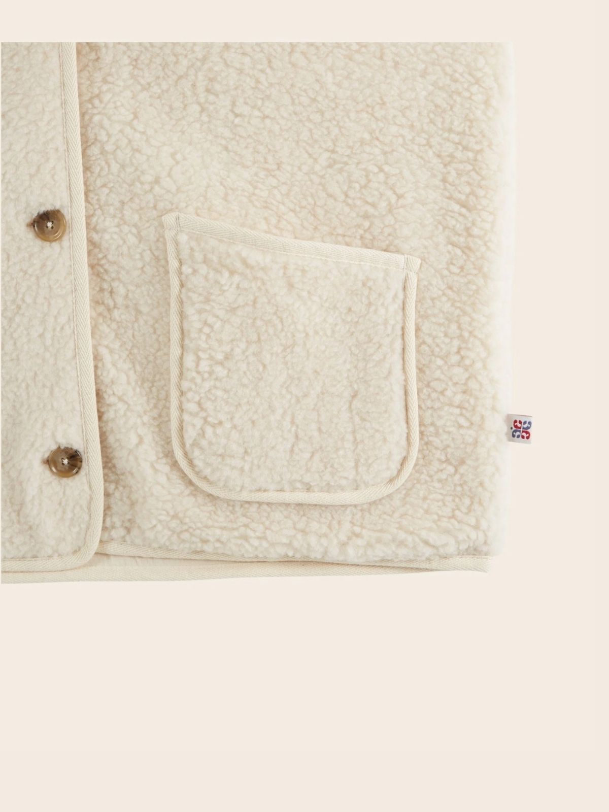 Eclat Hooded Vest - Ecru