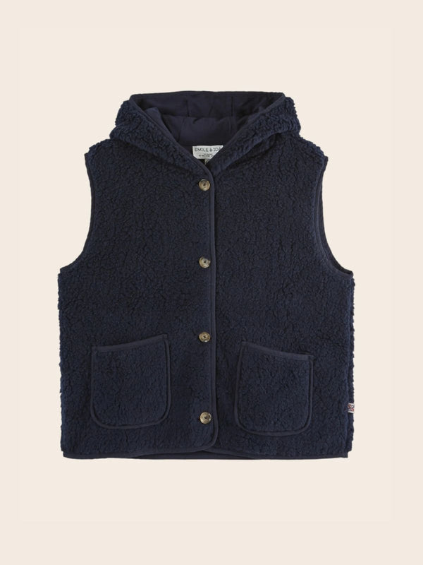 Eclat Hooded Vest - Midnight