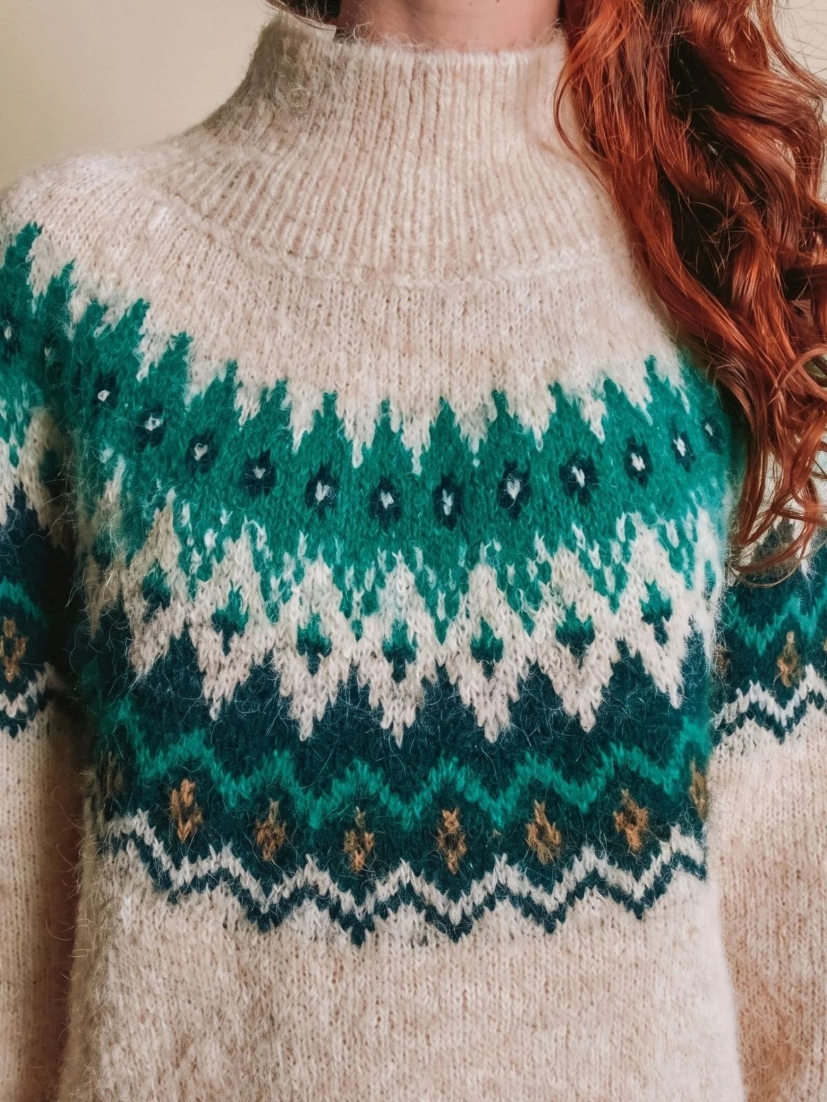 Ecrin Jaquard Knit - Ecru
