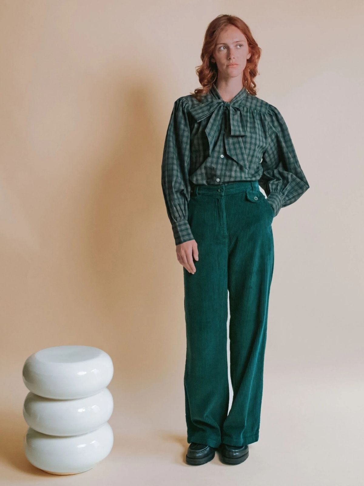 Edgar Cord Trousers - Green