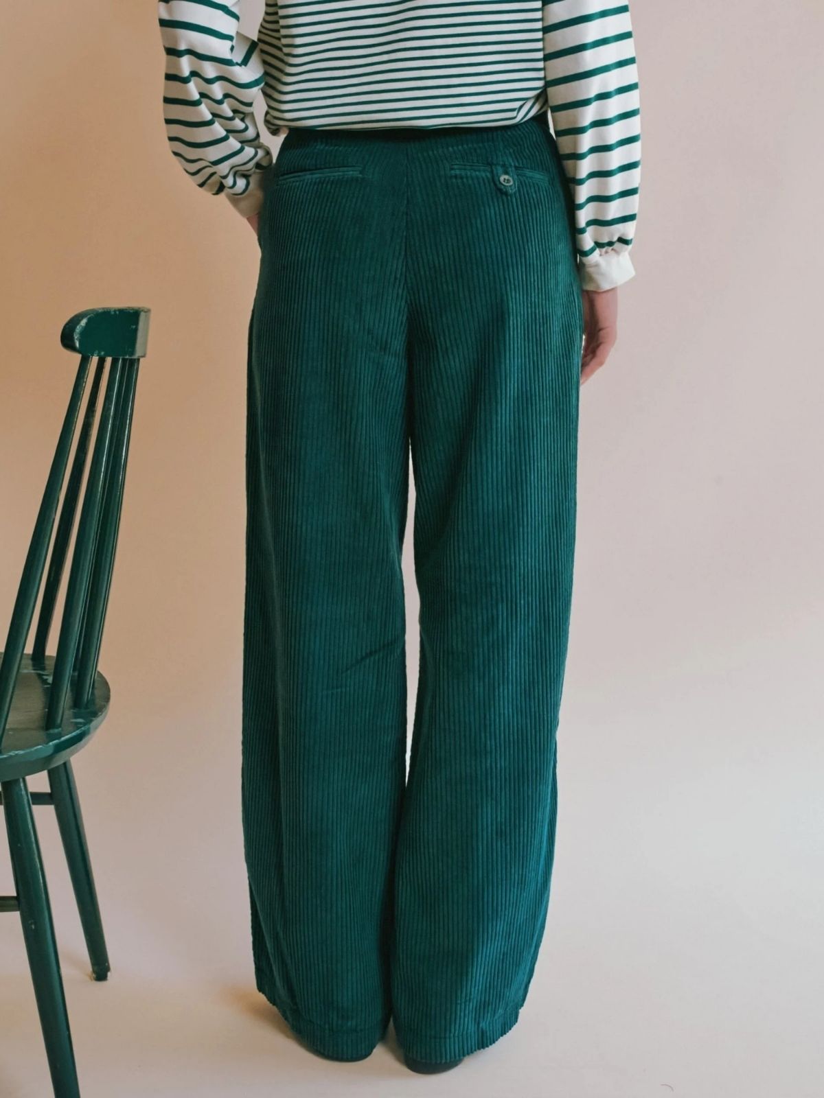 Edgar Cord Trousers - Green