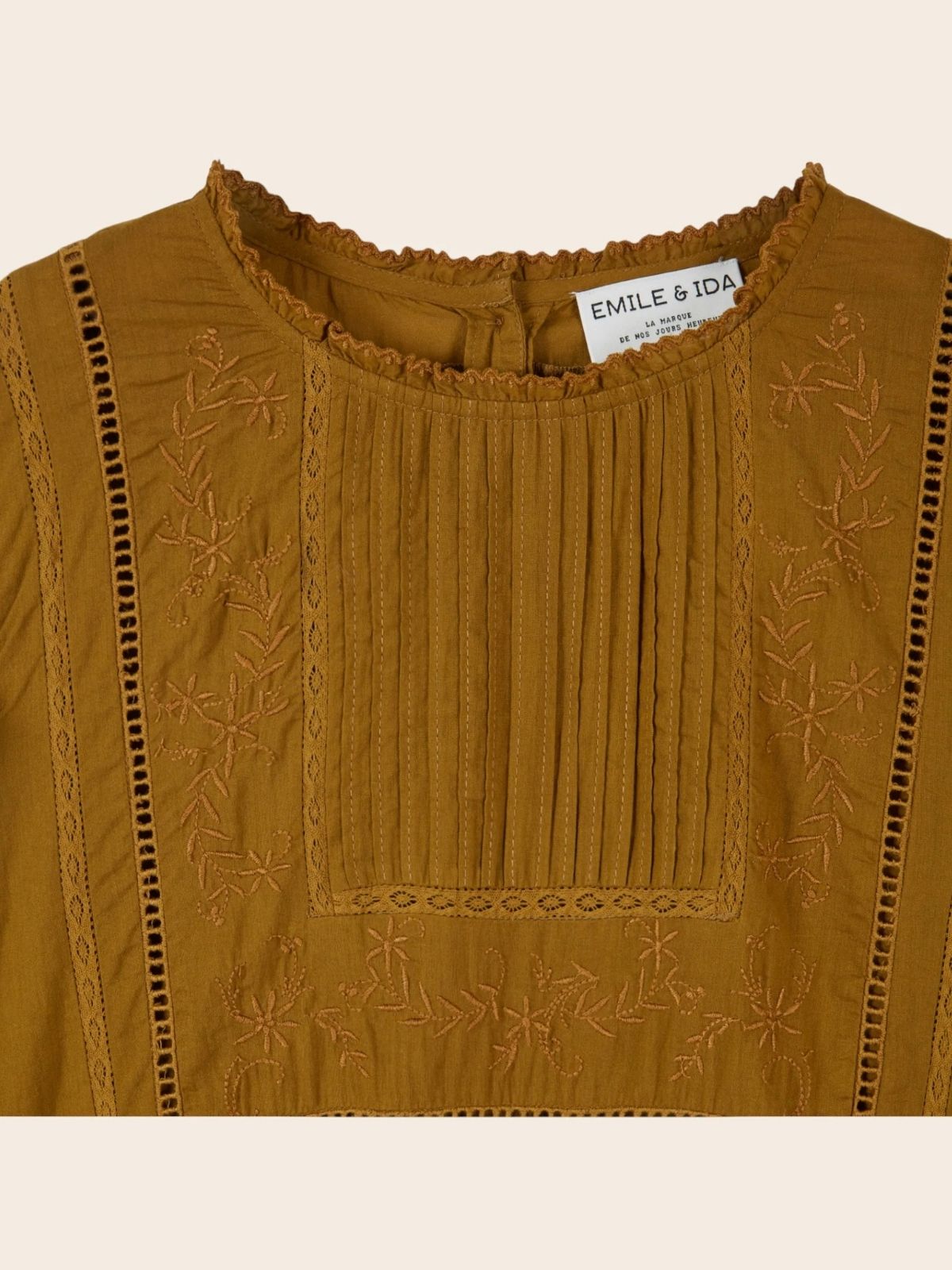 Eglantine Peplum Top - Mustard