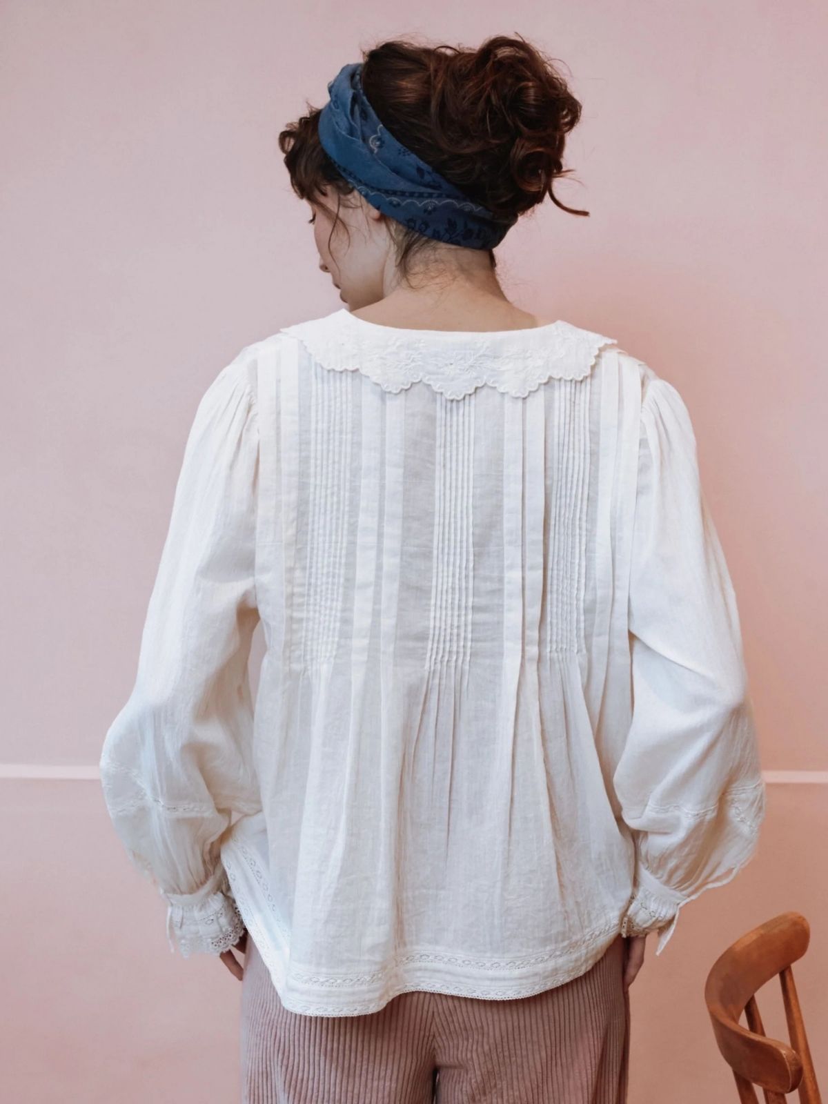 Elisabeth Embroidered Blouse - Ecru