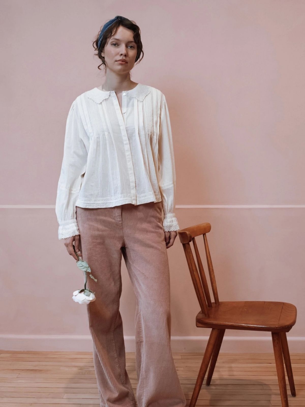 Elisabeth Embroidered Blouse - Ecru