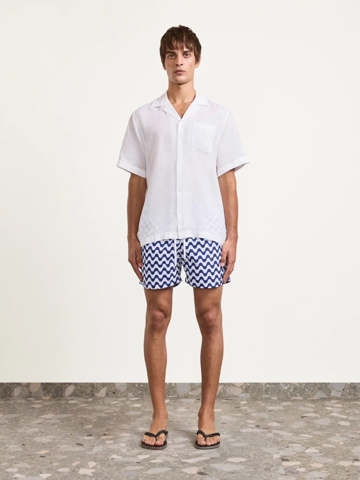 Rio Swim Print Shorts - Blue