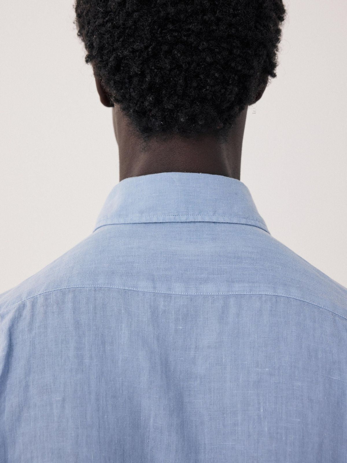 Iris Fashion - HARTFORD - Linen Long Sleeves Shirt - Bleach Blue