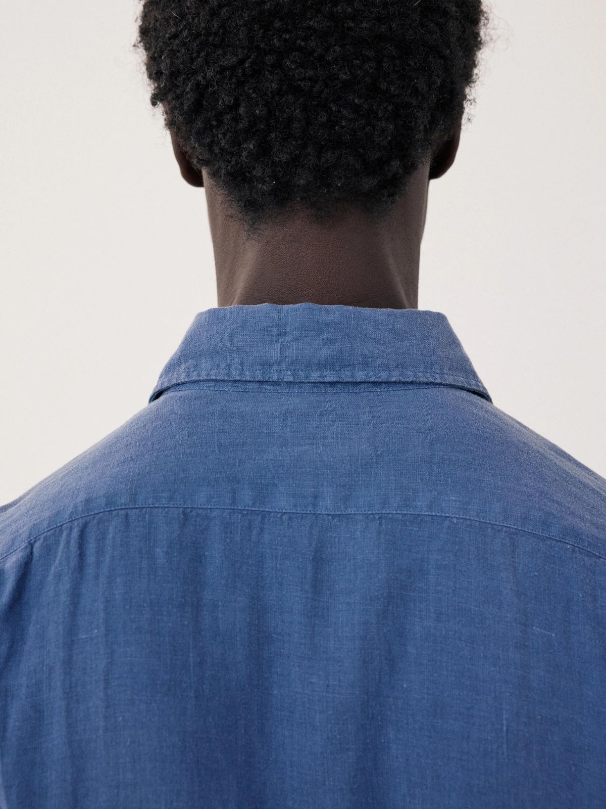 Iris Fashion - HARTFORD - Linen Long Sleeves Shirt - Denim
