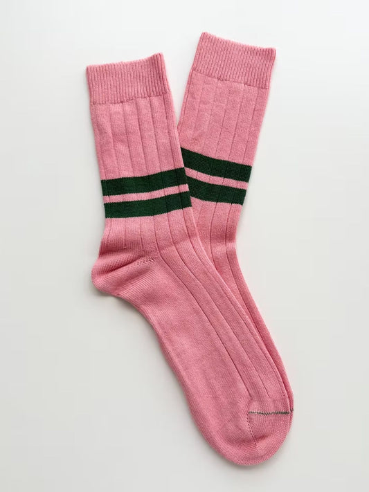 Vintage 1960 Stripe Socks - Pink