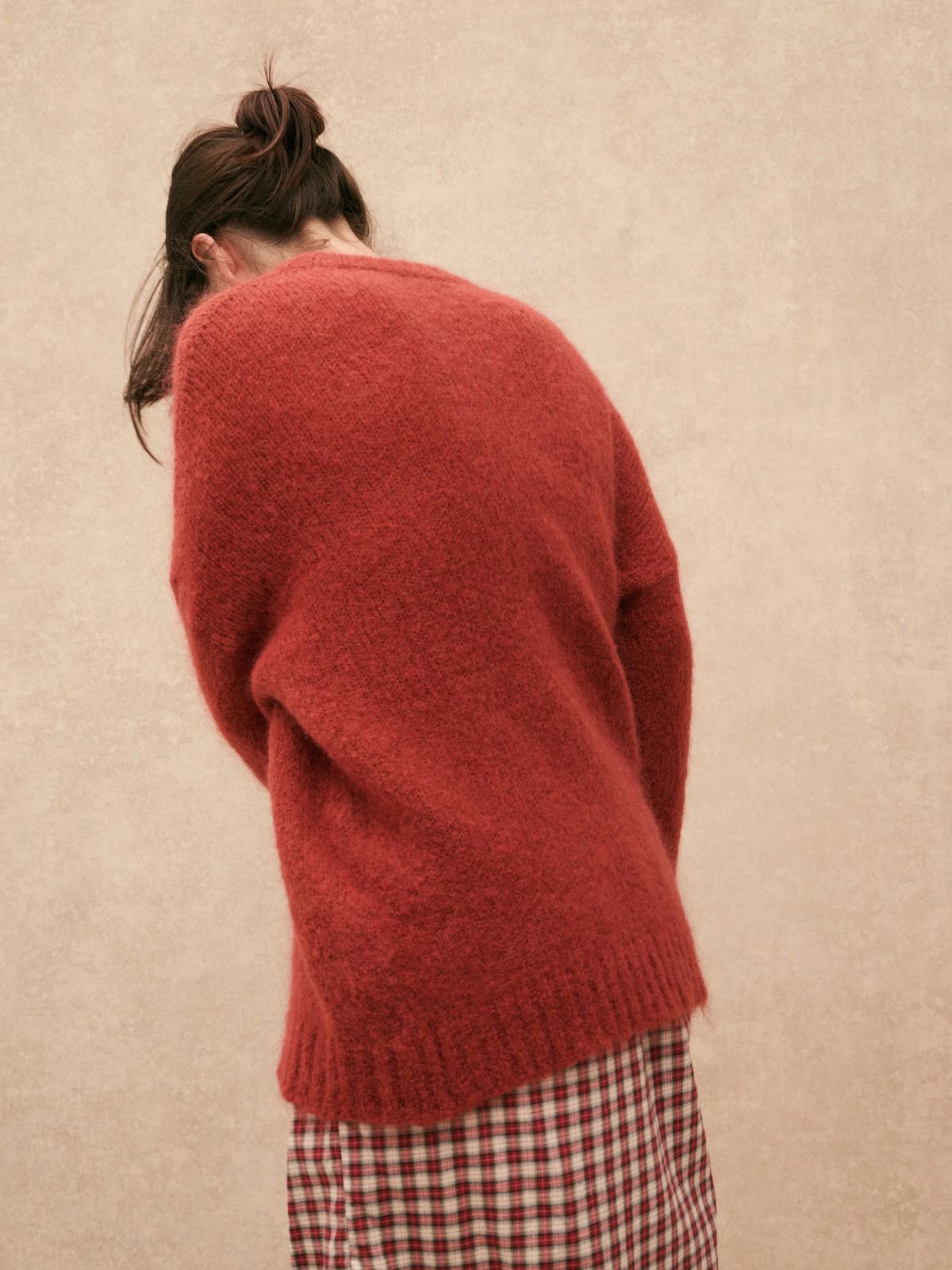 Melina Crew Neck Jumper - Rust