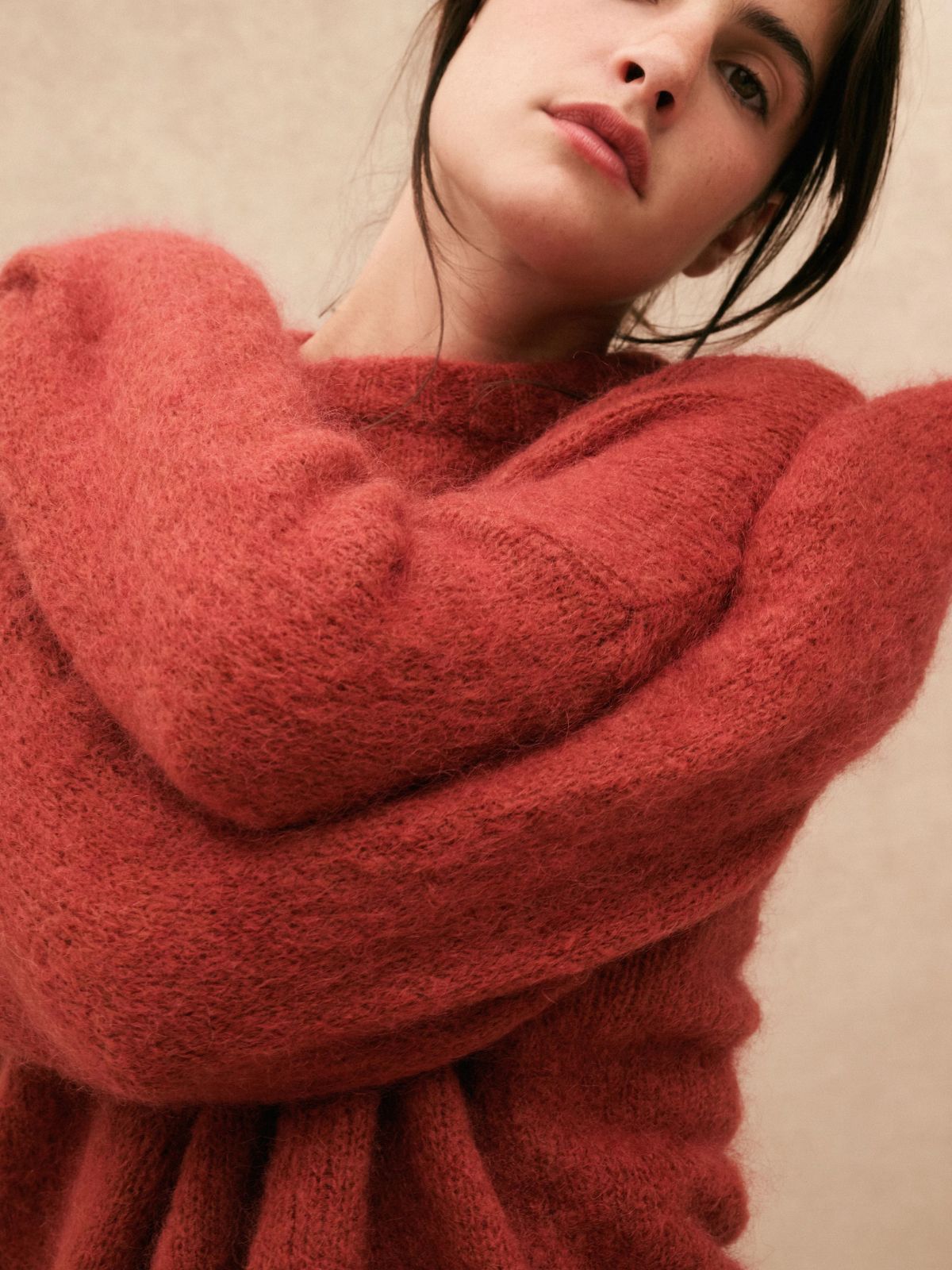 Melina Crew Neck Jumper - Rust