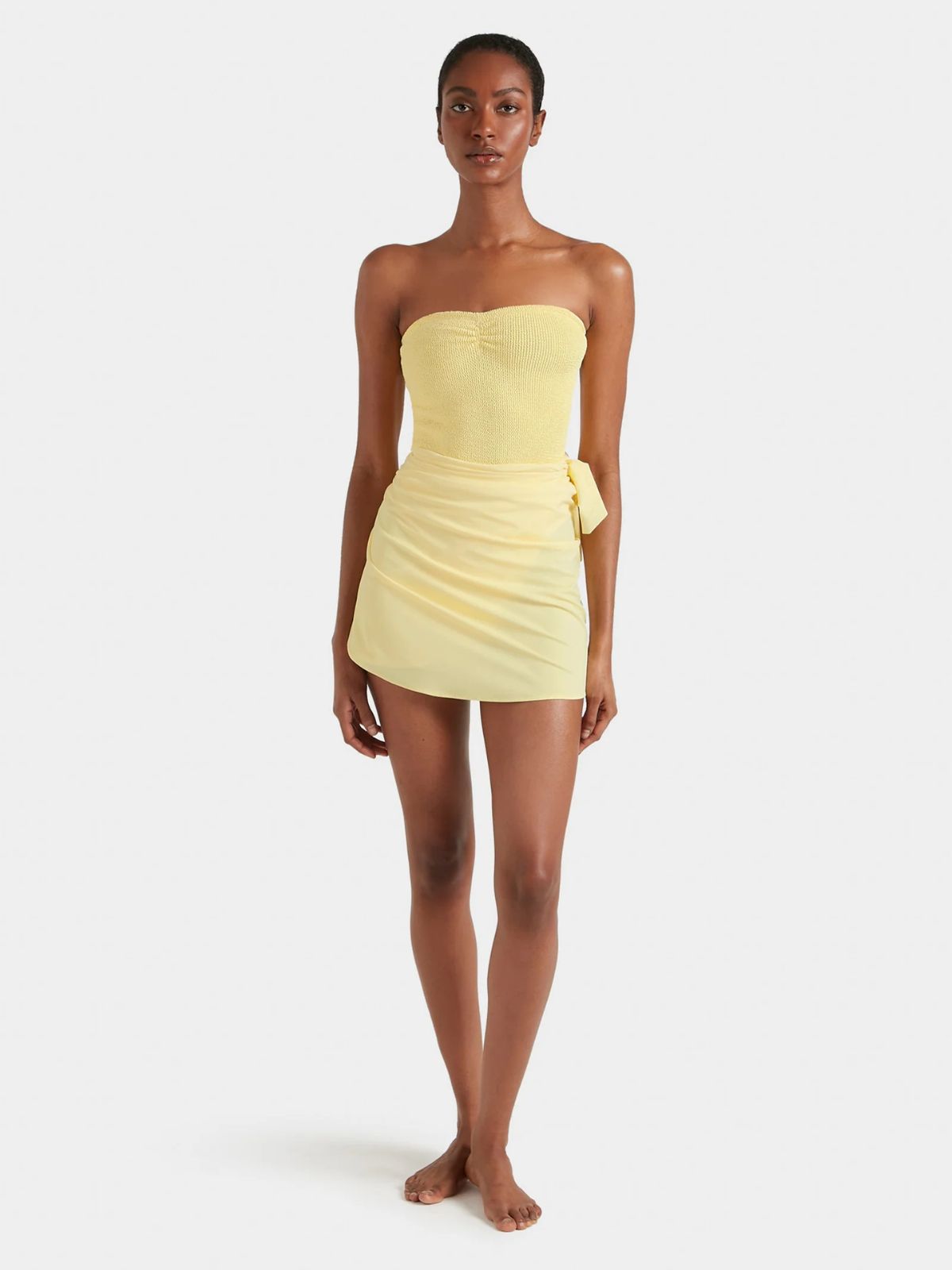 Brooke Strapless Swimsuit - Butter