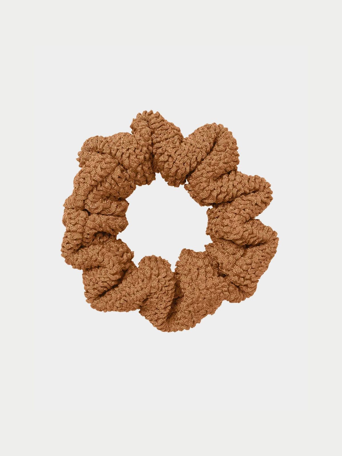 Iris Fashion - HUNZA G - Crinkle Scrunchie - Cocoa