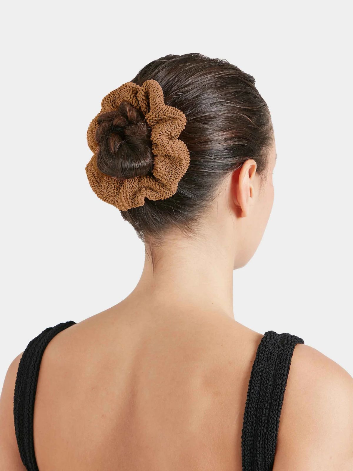 Crinkle Scrunchie - Cocoa