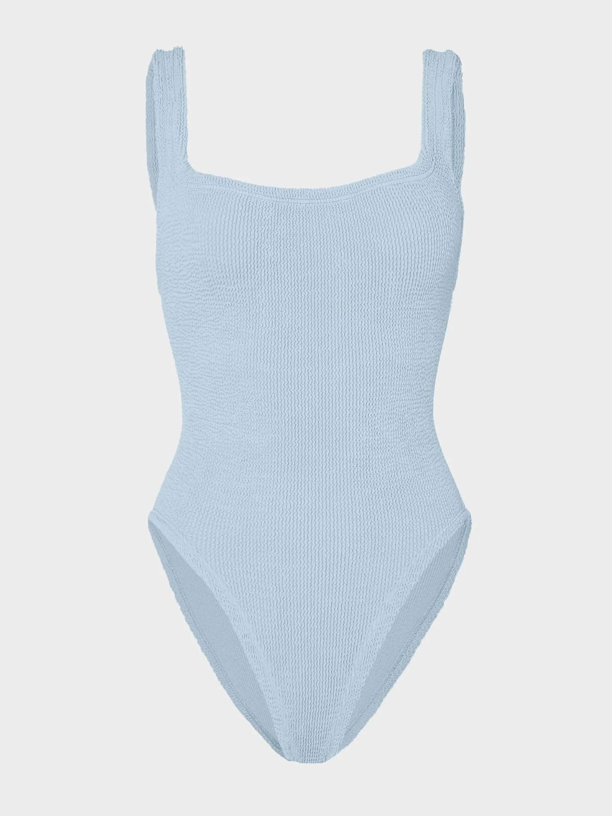 Square Neck Swimsuit - Ice Blue
