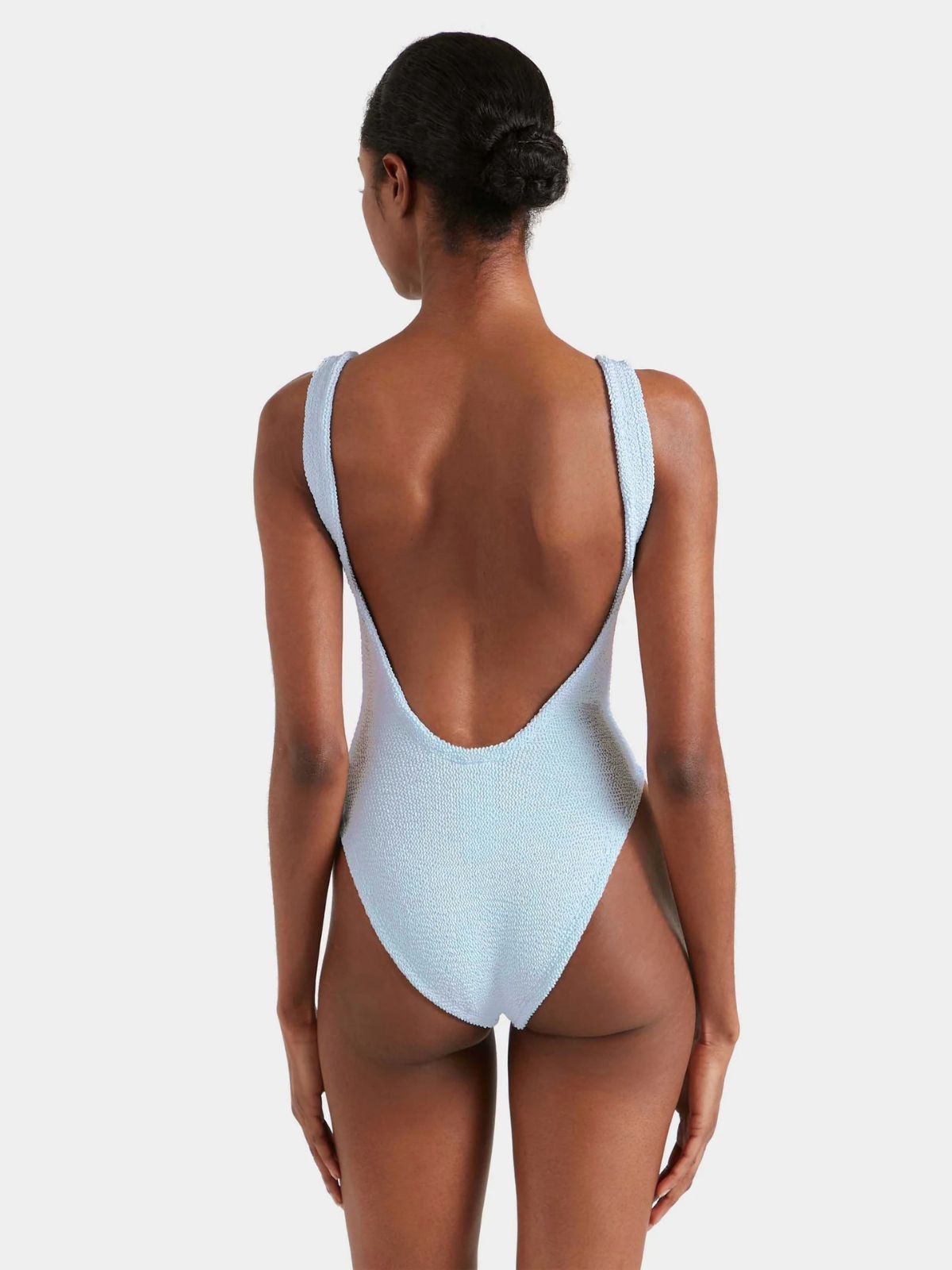 Square Neck Swimsuit - Ice Blue