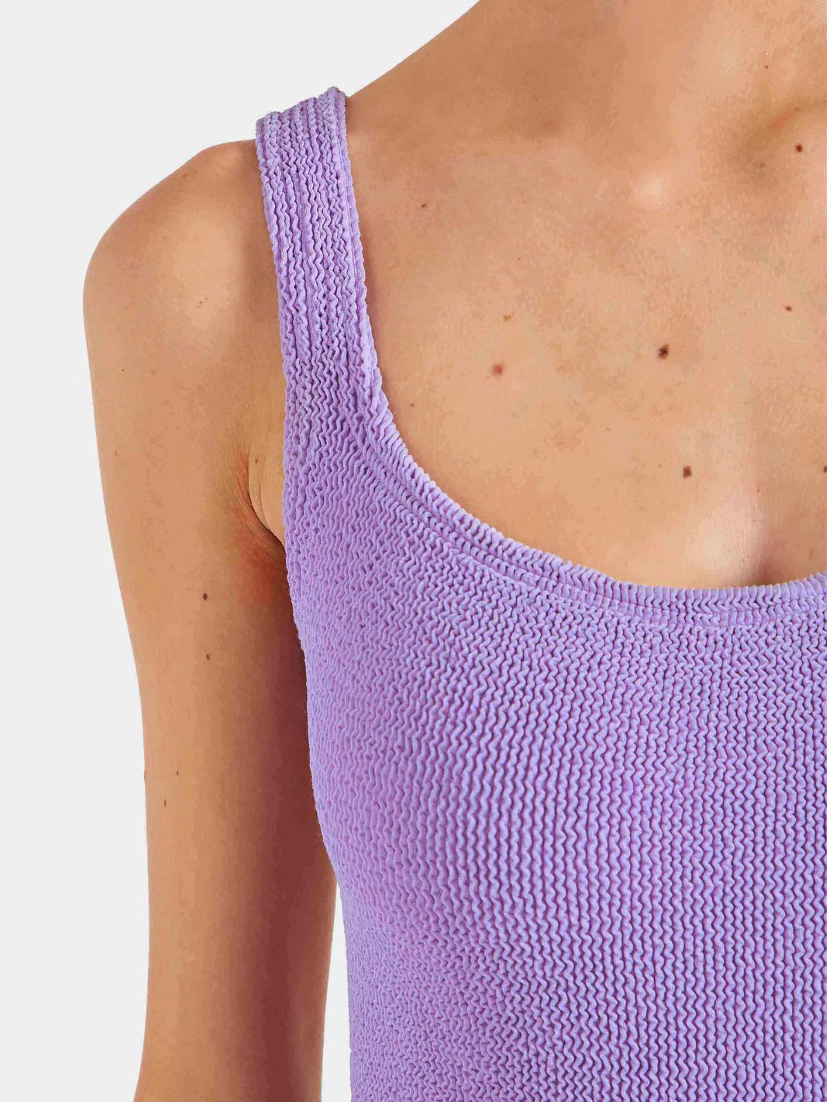 Square neck Swimsuit - Lilac