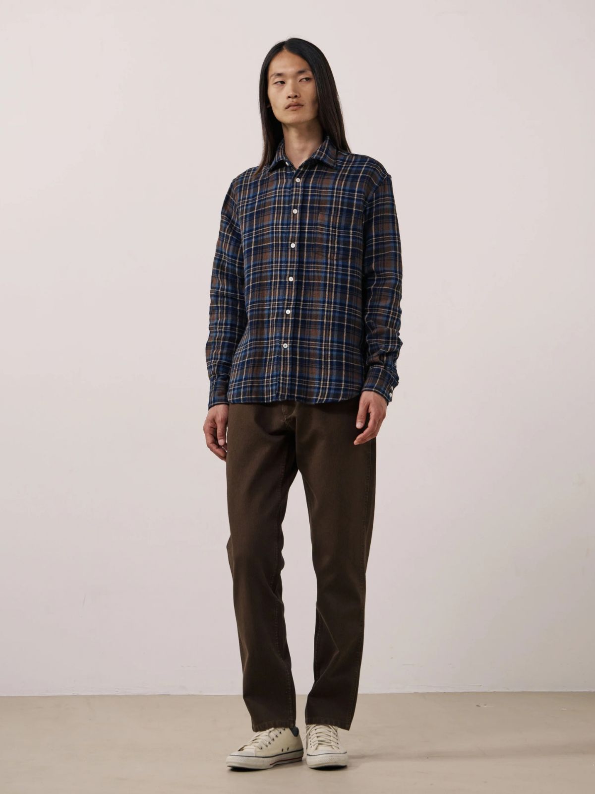 Paul Check Shirt - Brown