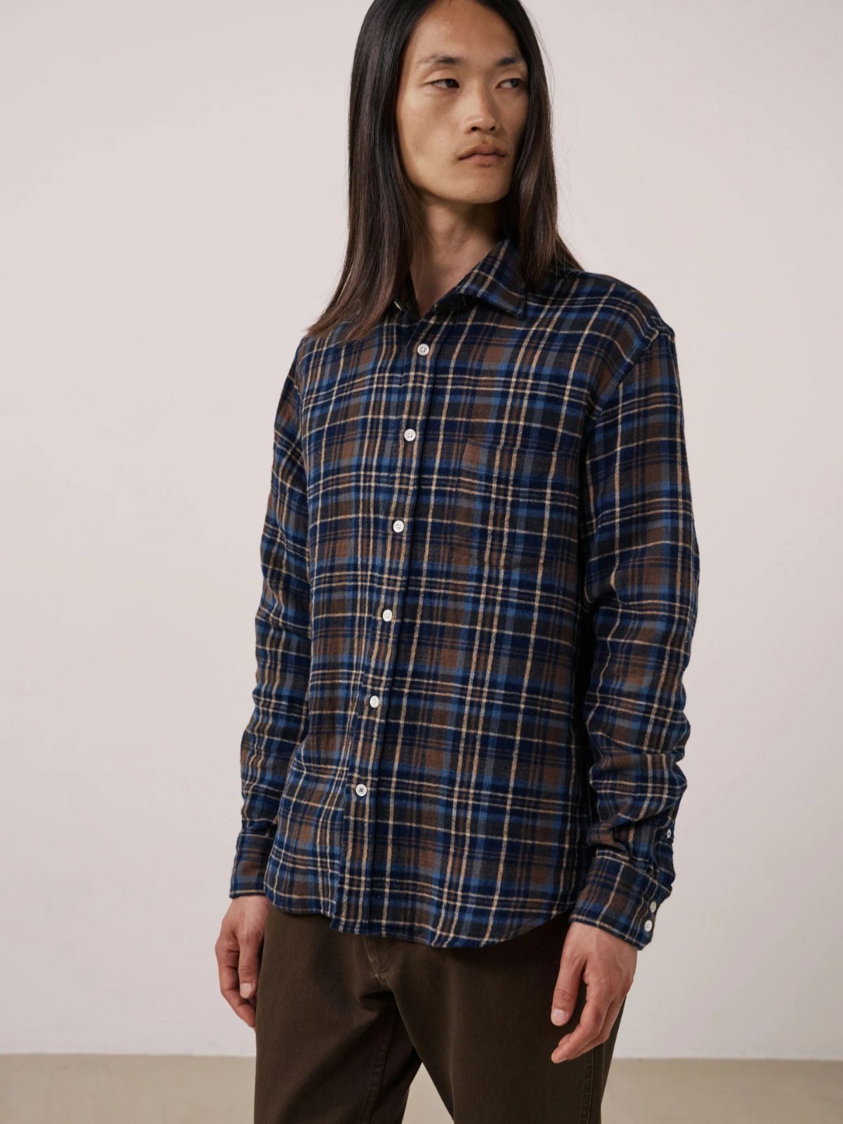 Paul Check Shirt - Brown