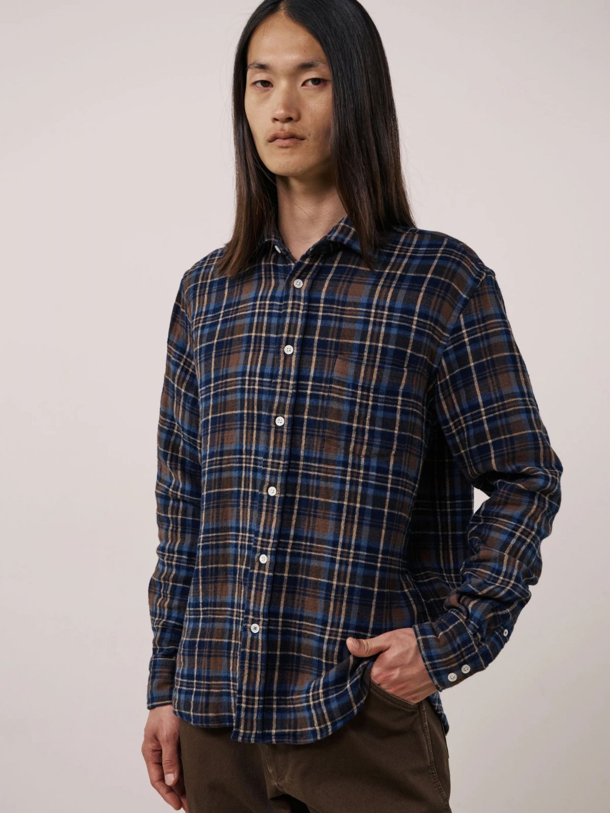 Paul Check Shirt - Brown
