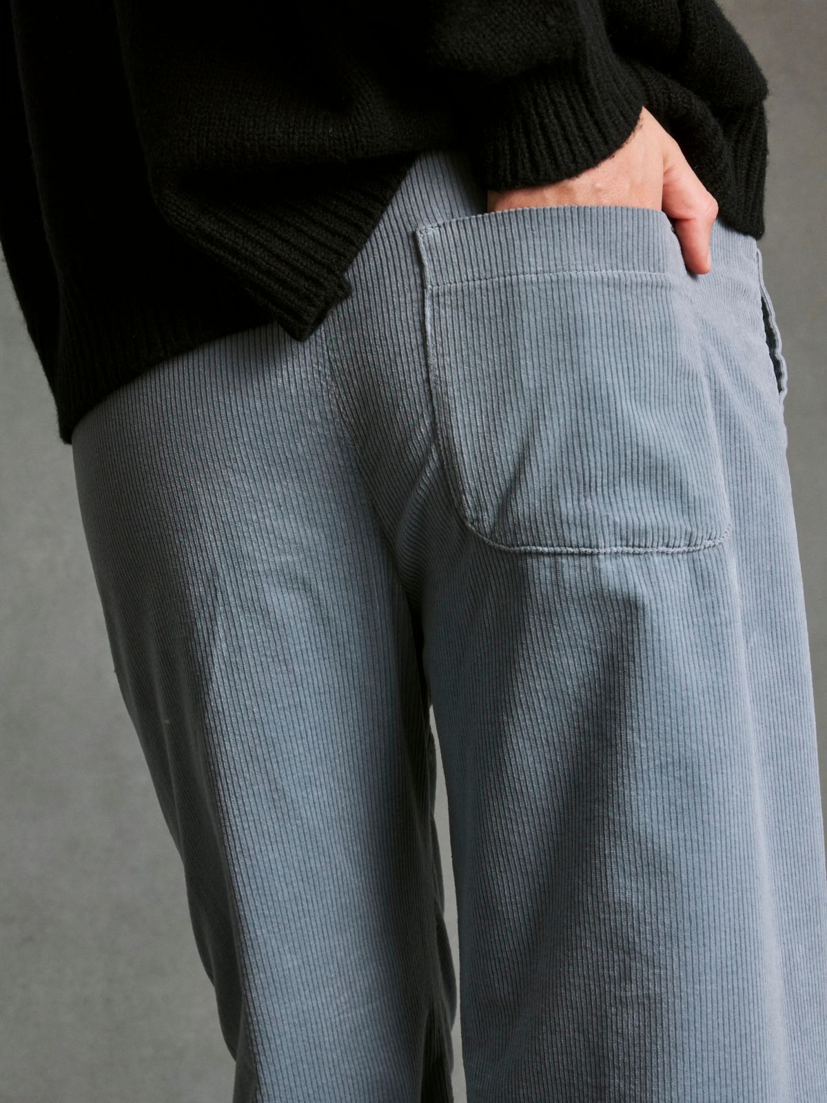 Jimmy Cord Trousers - Slate Grey