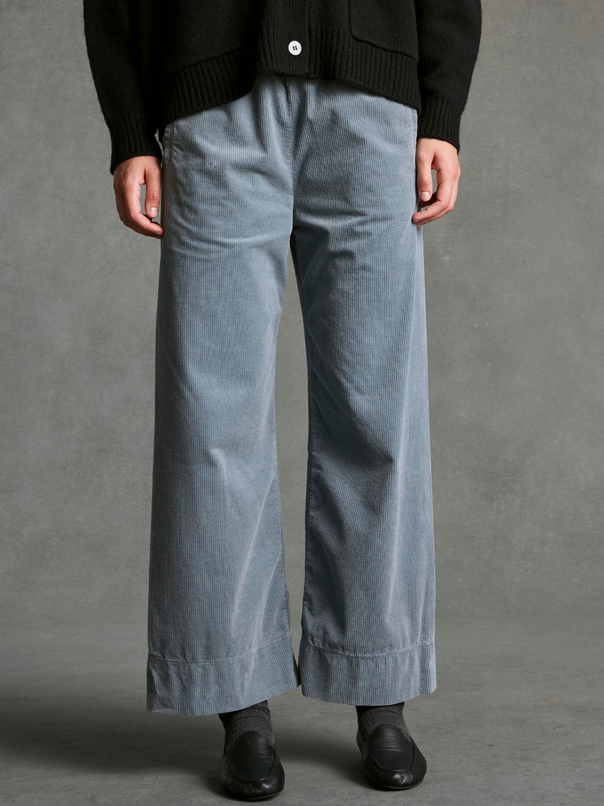 Jimmy Cord Trousers - Slate Grey