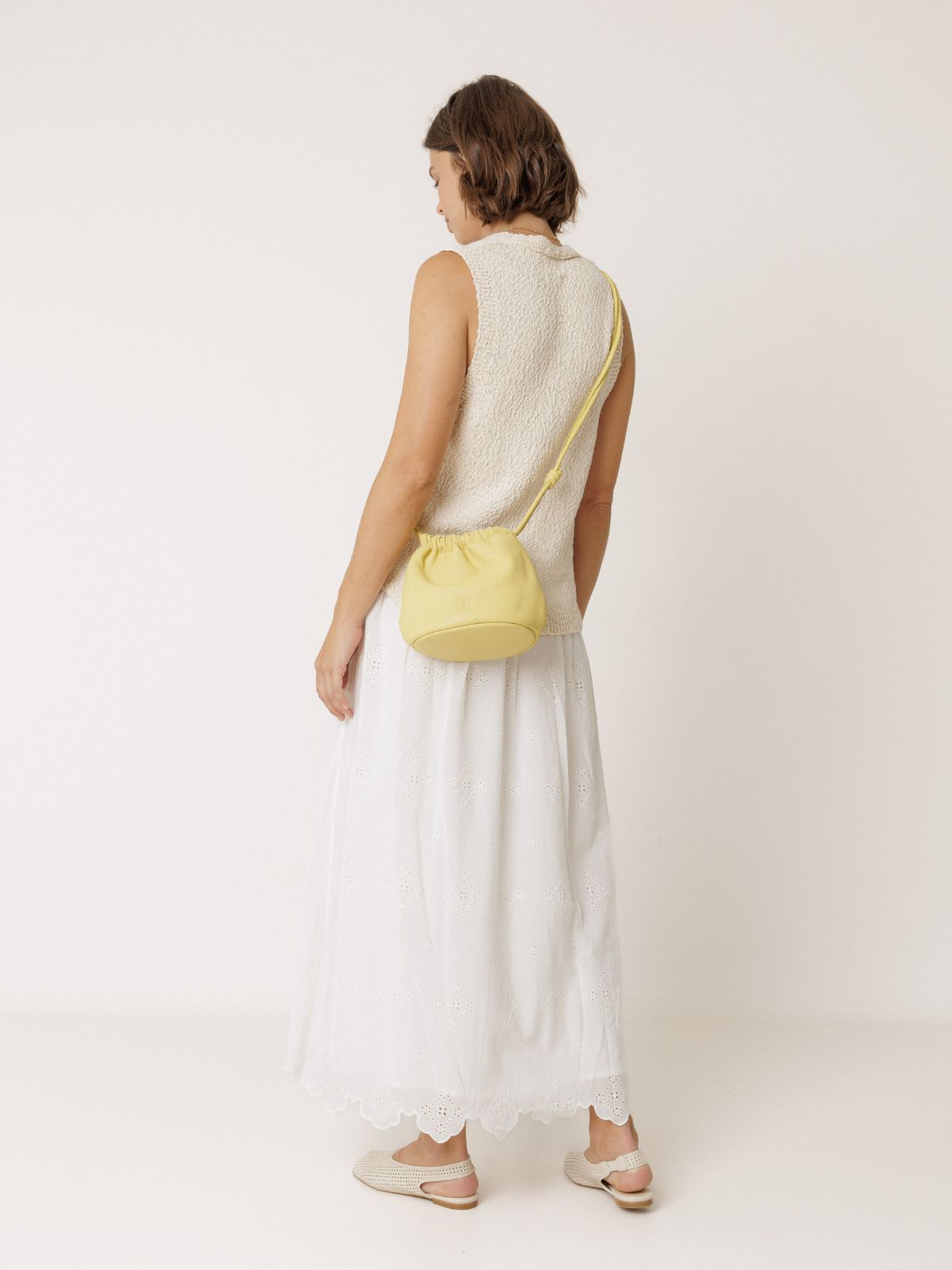 Embroidered Skirt - White