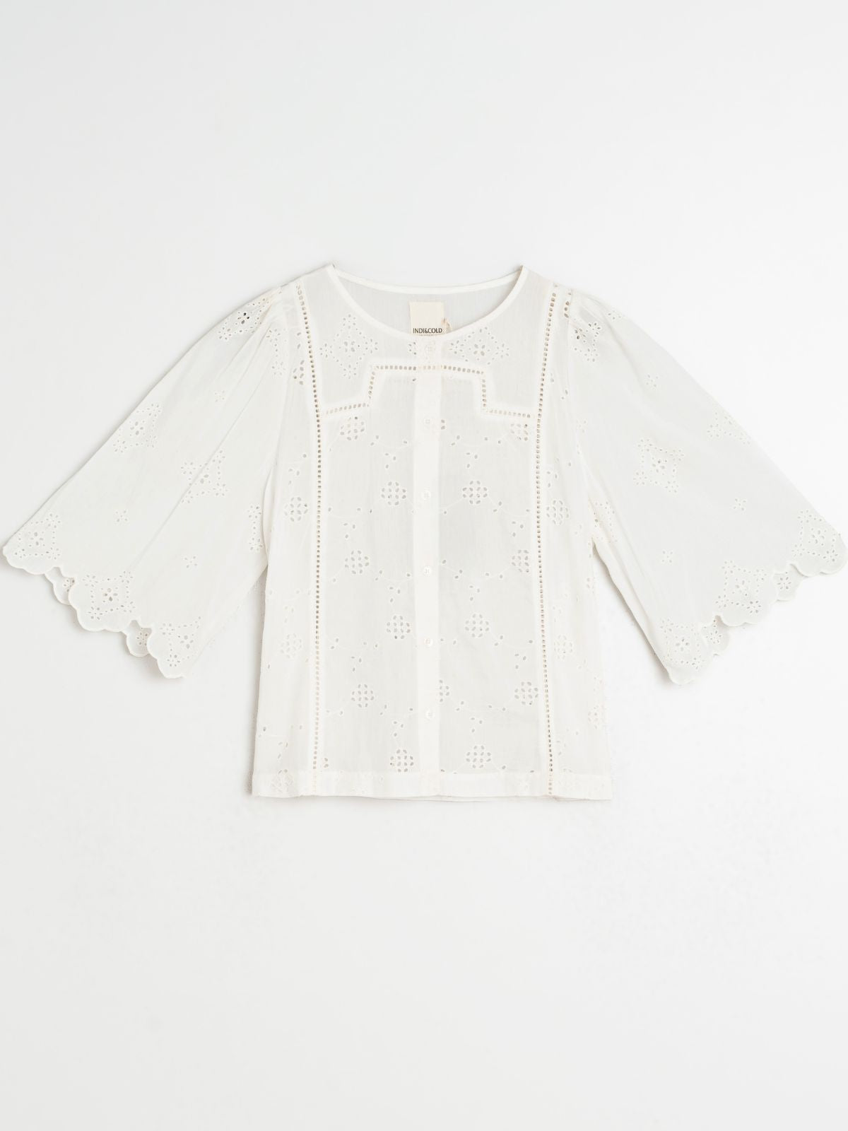 Embroidered Blouse  - White