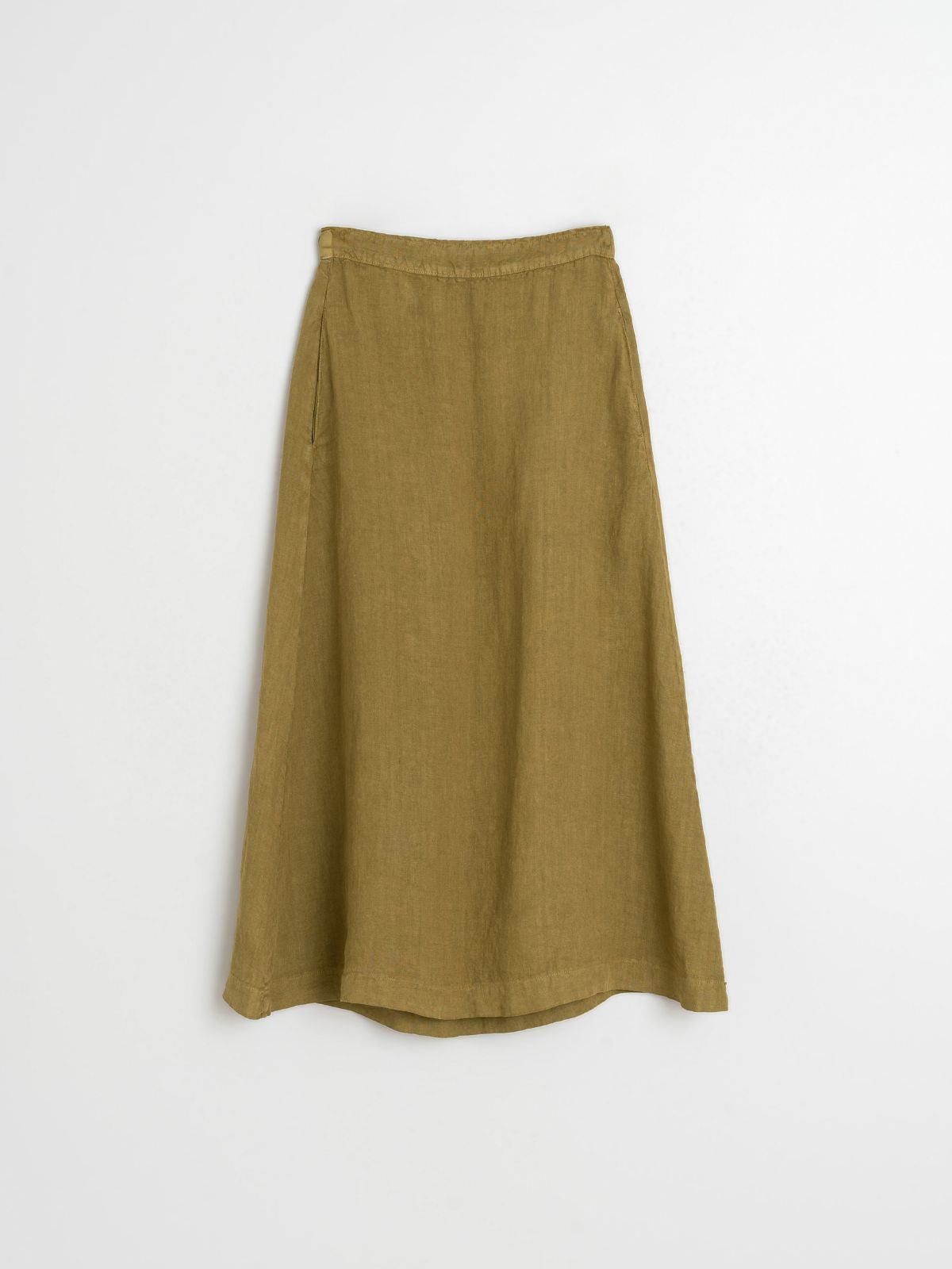 Linen Skirt - Khaki
