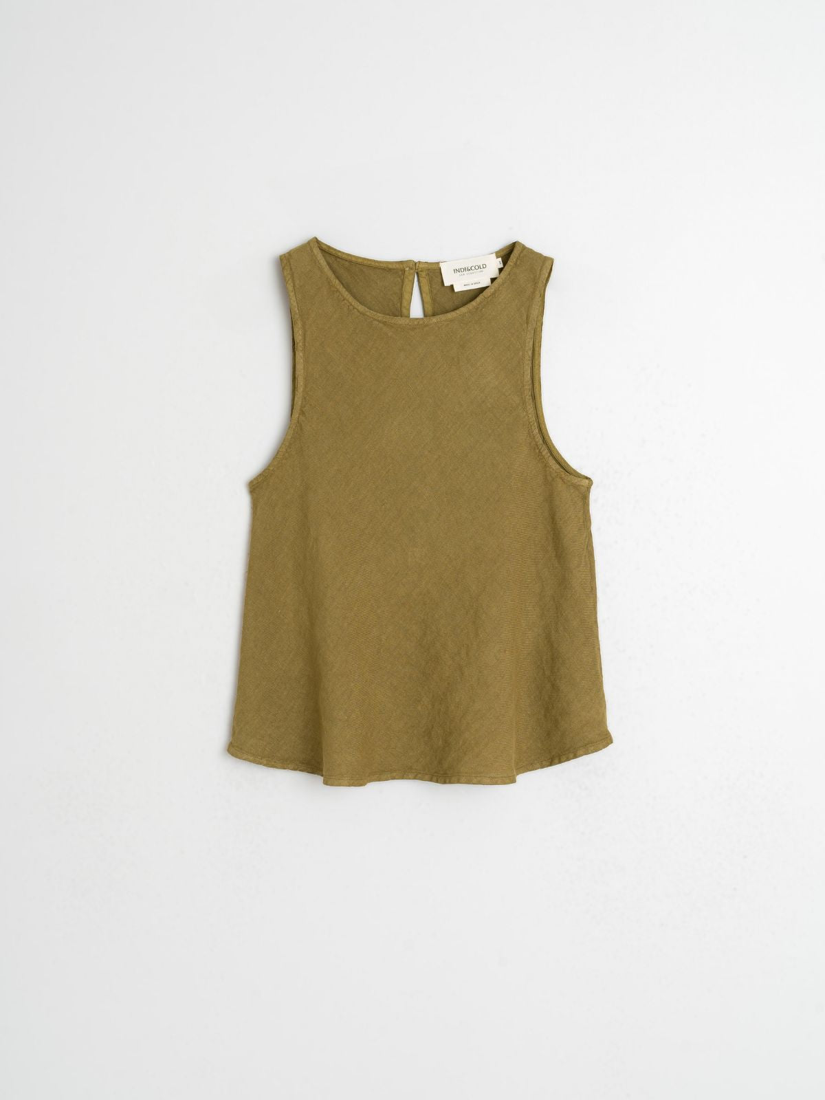 Iris Fashion - INDI & COLD - Linen Vest - Khaki
