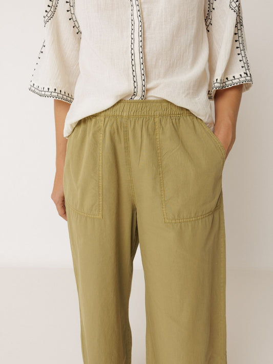 Mateo Poplin Trousrs - Green