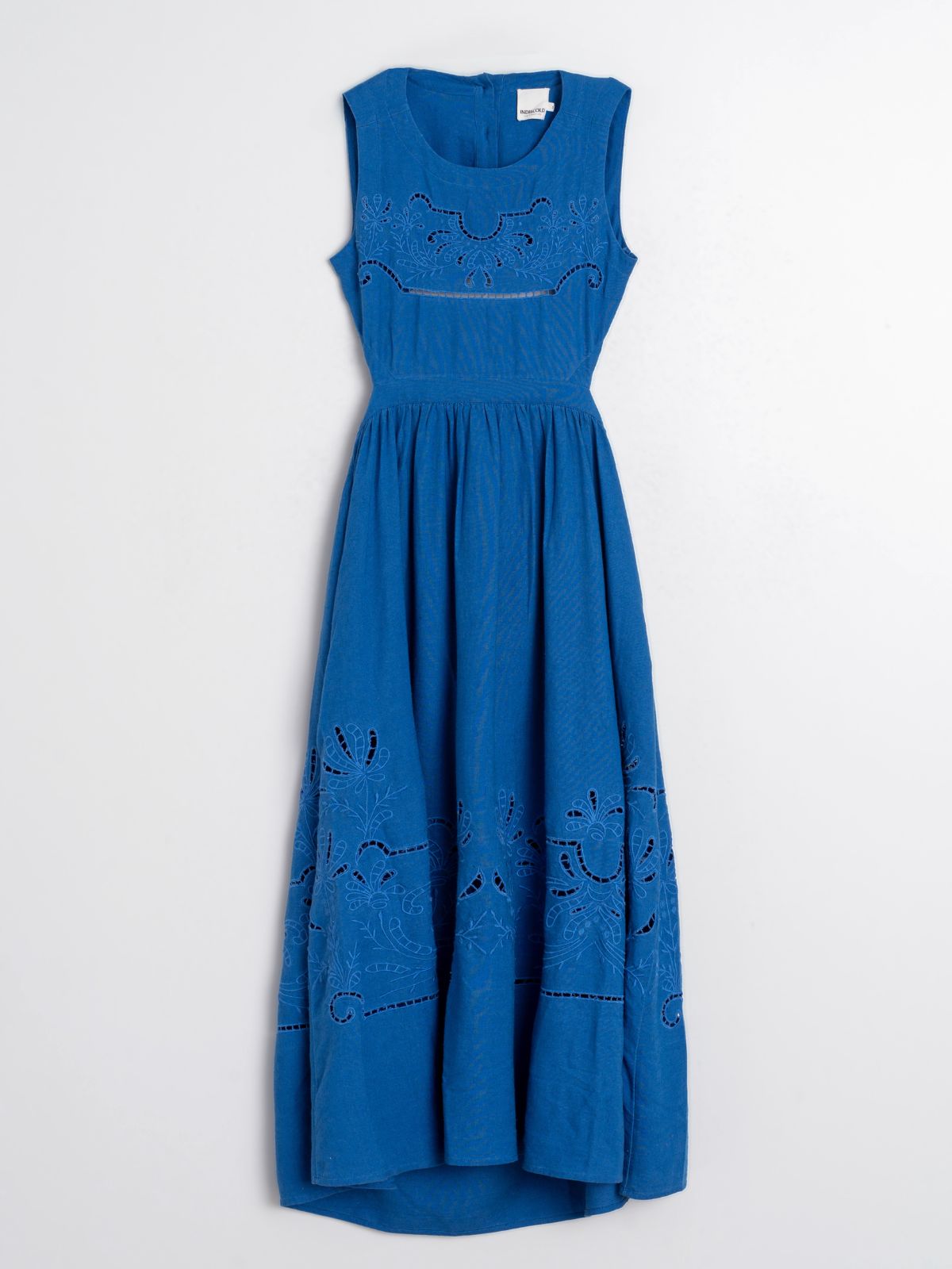 Open Back Dress - Blue