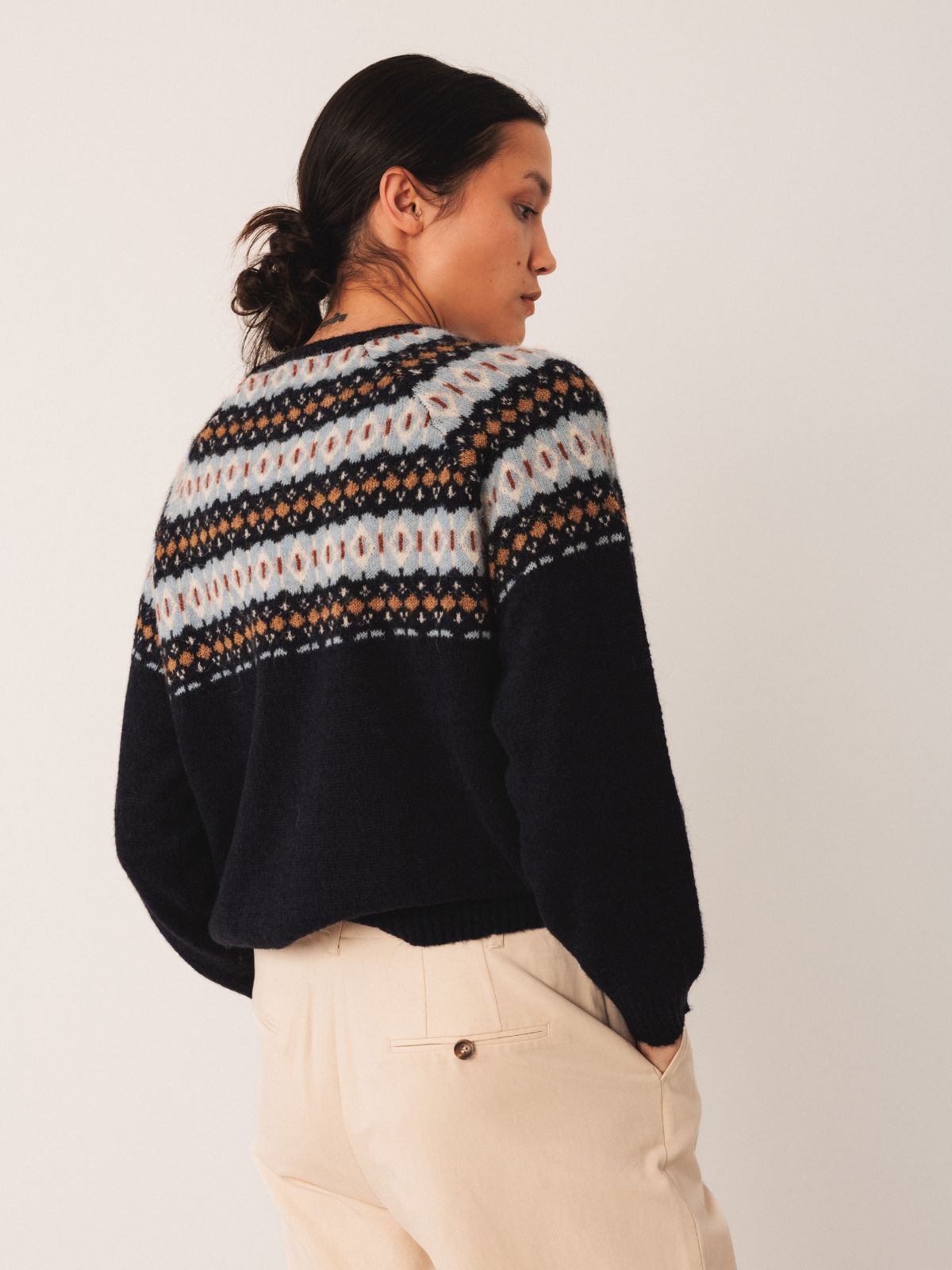 Fair Isle Jumper - Navy