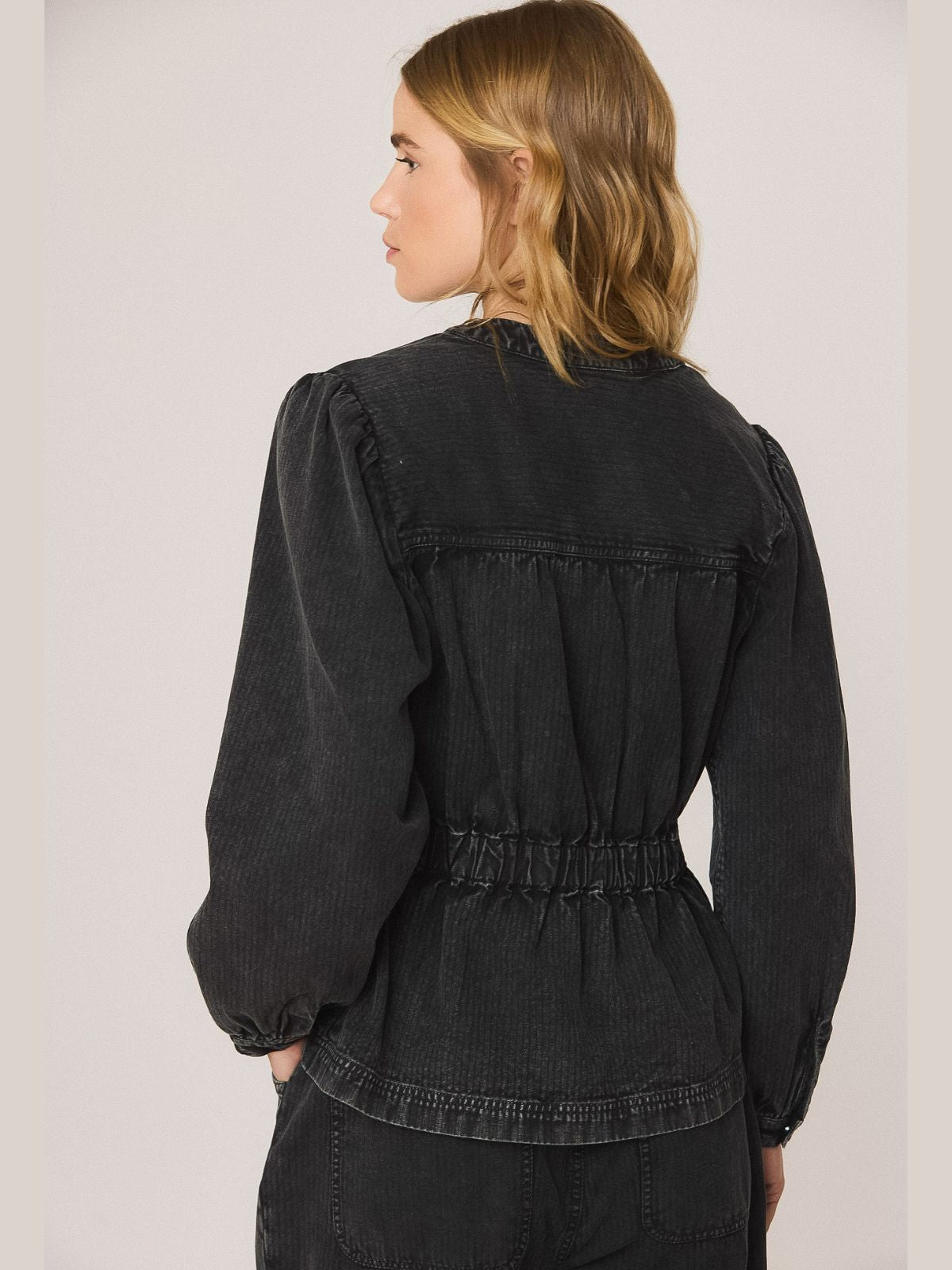 Herringbone Shirt - Black