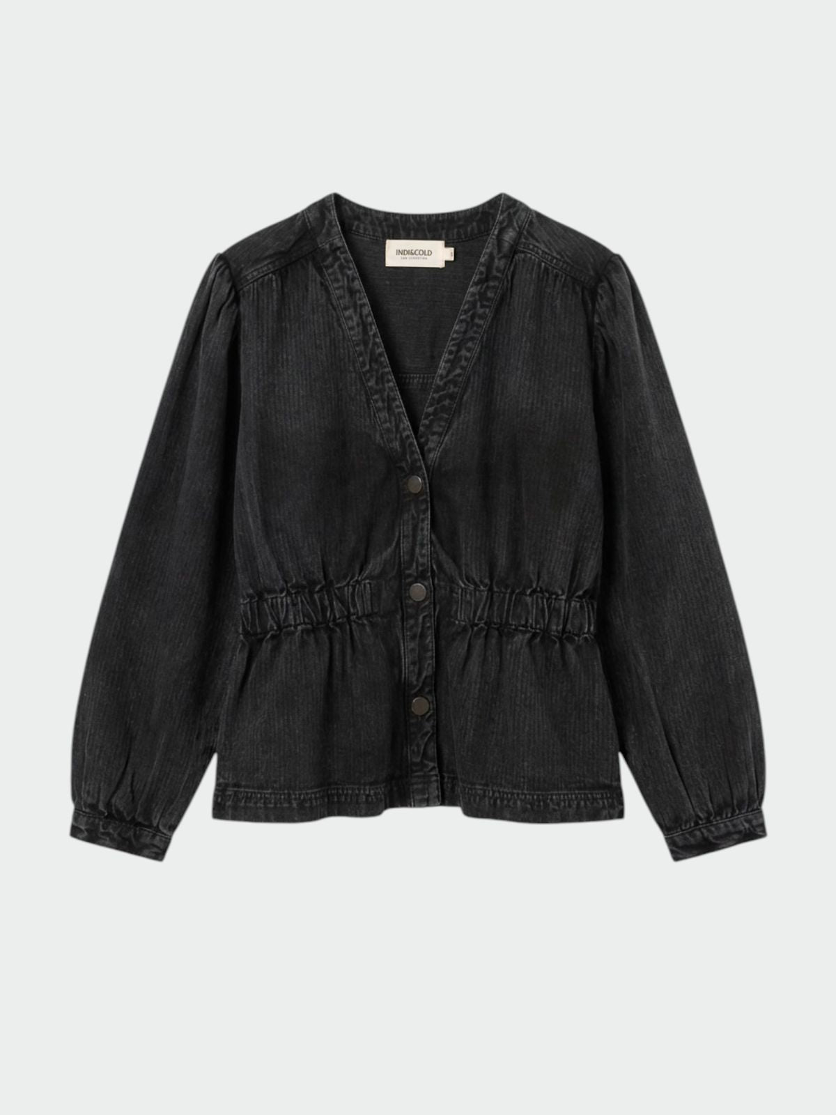 Herringbone Shirt - Black