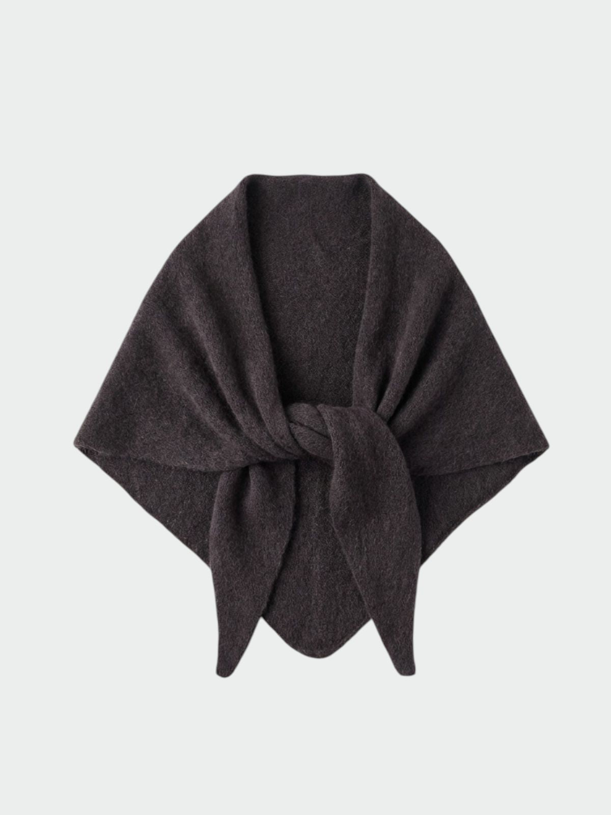 Knitted Shawl - Chocolate