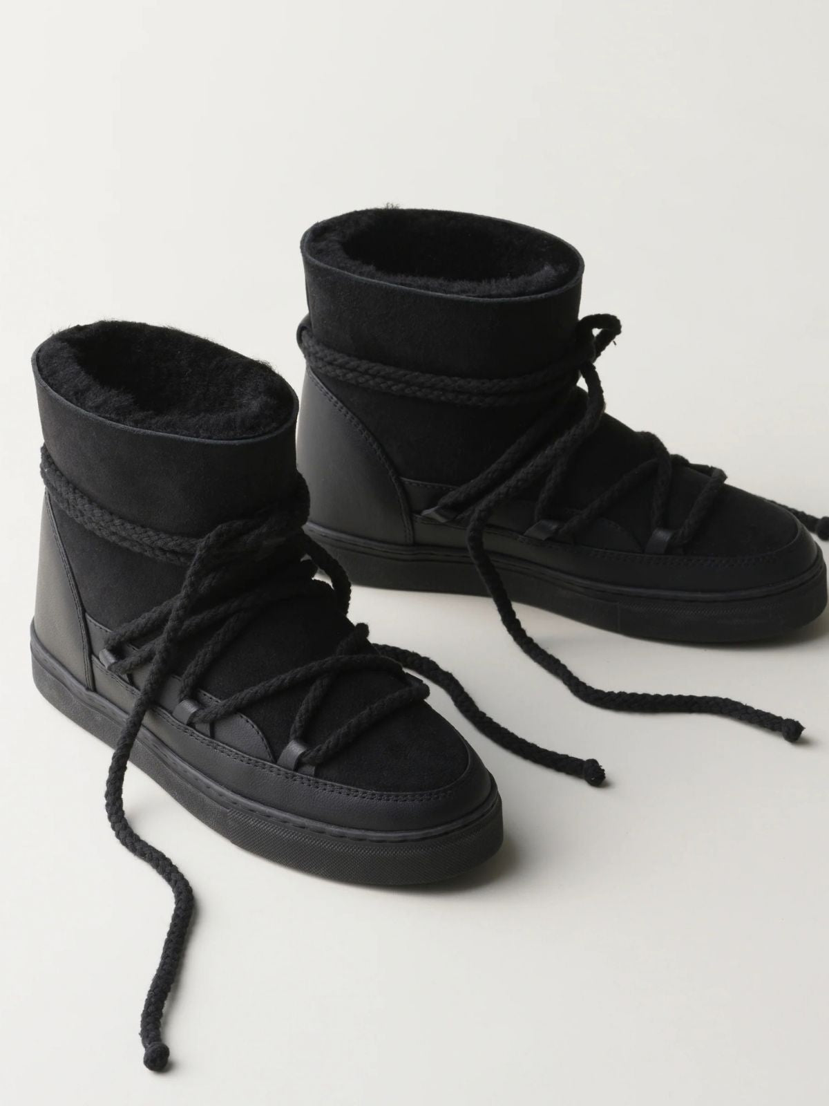 Classic Suede Ankle Boots - Black