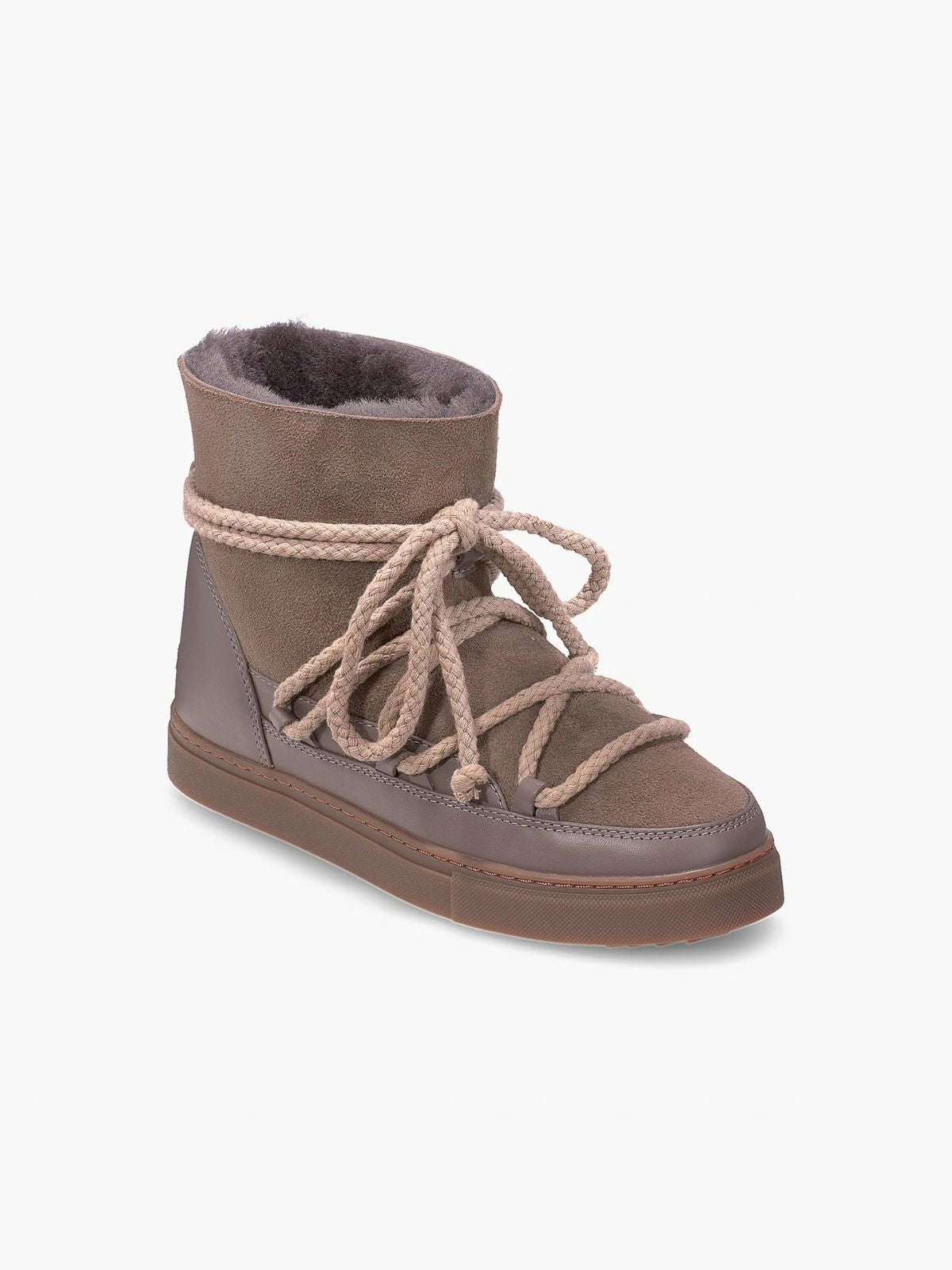 Classic Suede Ankle Boots - Taupe