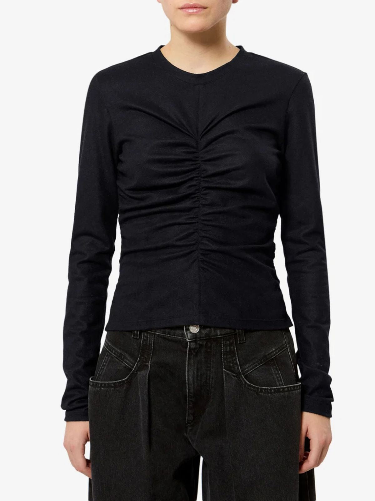 Delesa Jersey Top - Black
