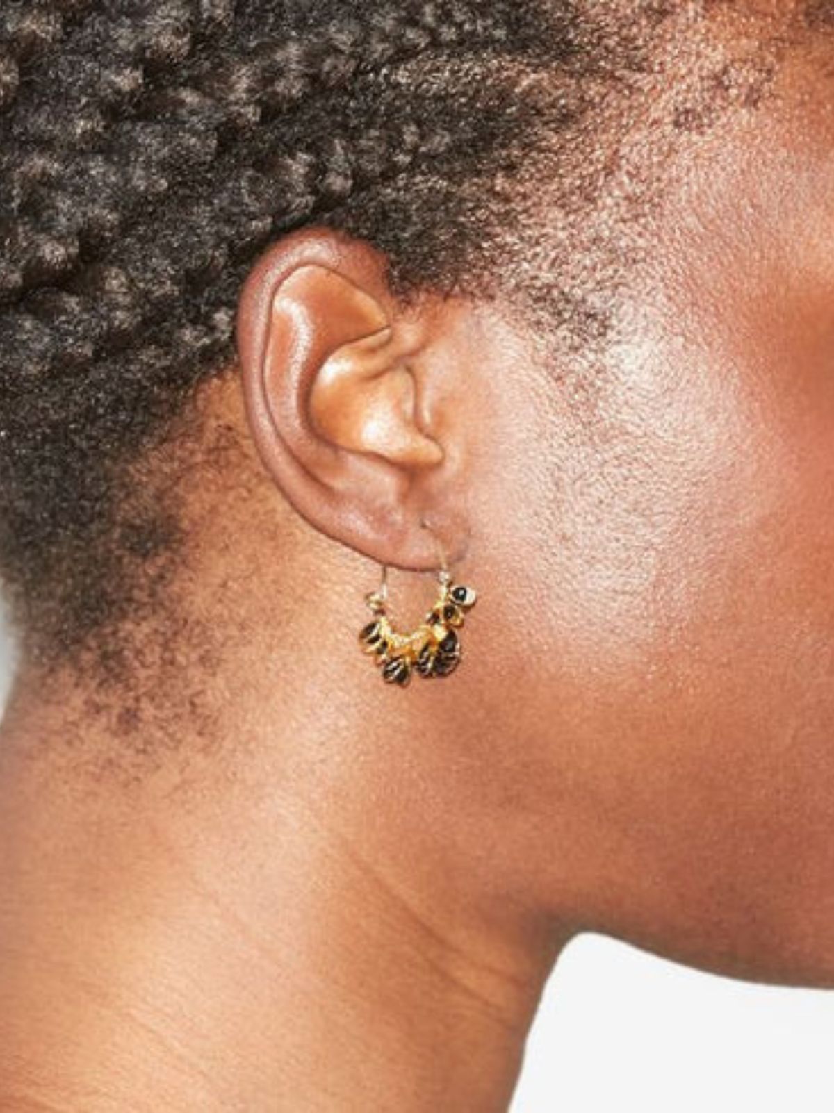 Casablanca Small Hoops - Black