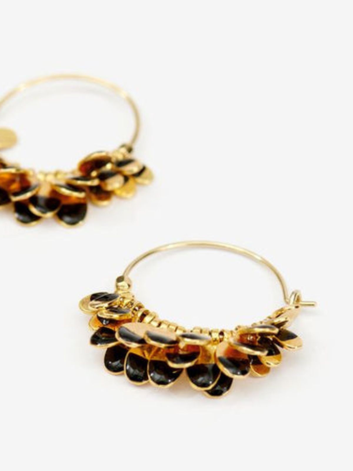 Casablanca Small Hoops - Black